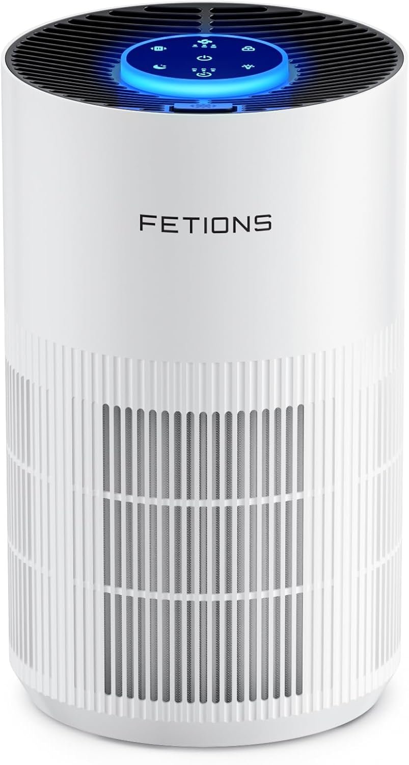 Air Purifiers for Bedroom Home up to 1200Ft², Small Air Purifier for Bedroom, H14 HEPA Air Purifiers for Home Pets,with Sleep Mode, 3 Speeds, Timer, Aroma Function
