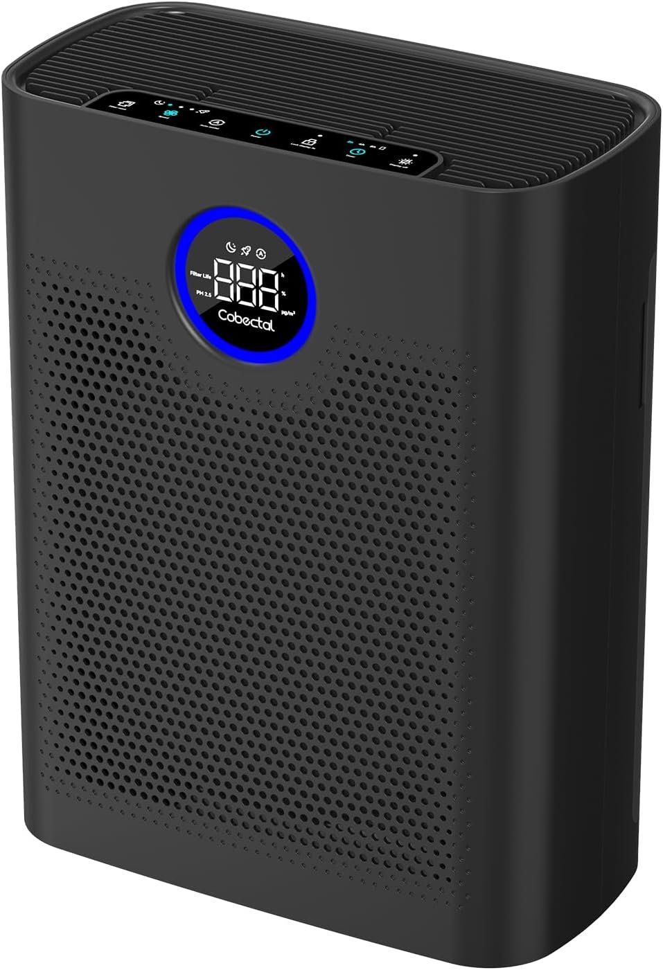 Air Purifiers for Home Large Room Up to 2216 Ft², Cobectal Pet Air Cleaner with 3-in-1 Filter, PM2.5 Air Quality Sensor, Aroma Function, Room Air Purifier for Home, Office, RVs, Black