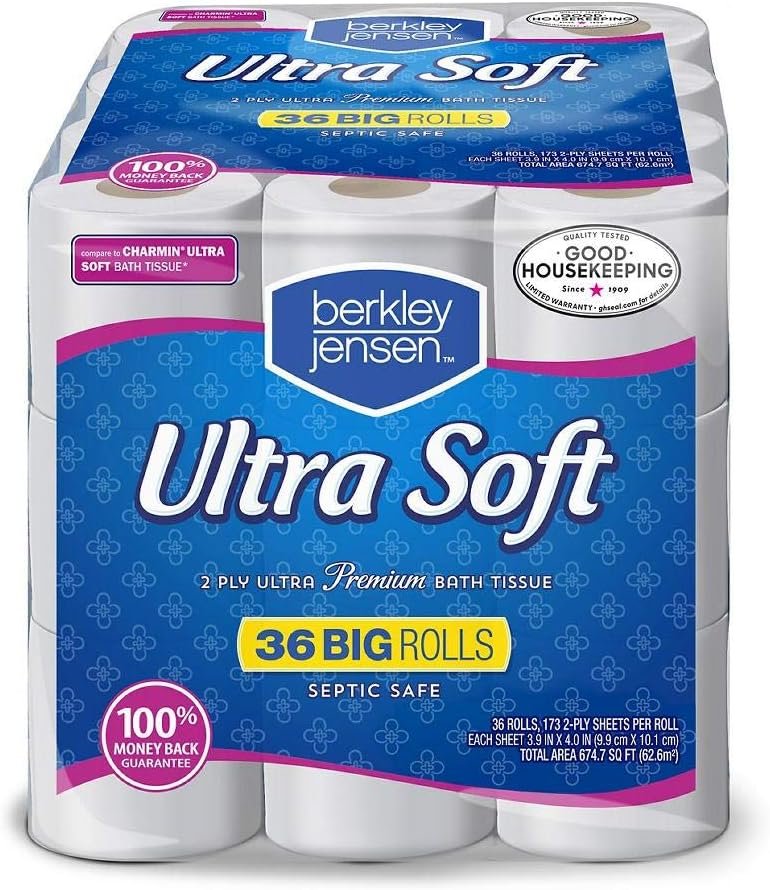 Berkley Jensen Ultra-Soft 173-Sheet 2-Ply Premium Bath Tissue, 36 pk.