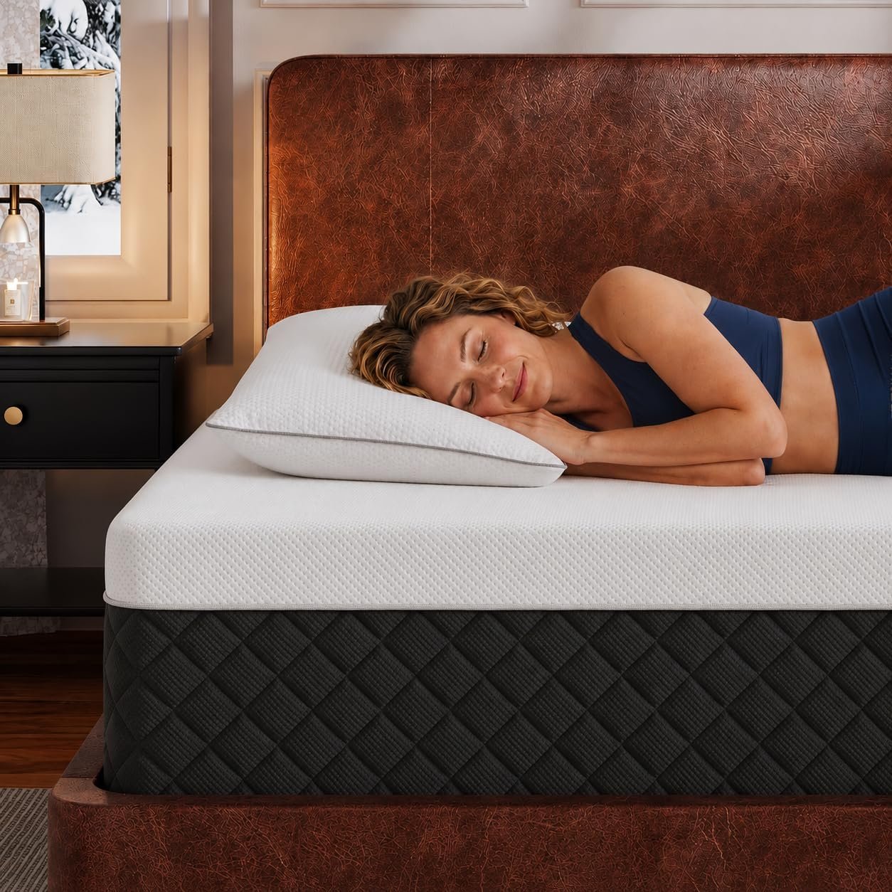 Firm Queen Memory Foam Mattress,14″ Gel-Infused Cooling Mattress,Spinal Support,Pressure Relief & Back Pain Relief,CertiPUR-US Certified,Fiberglass-Free, Motion Isolation,365-Night Trial,60×80