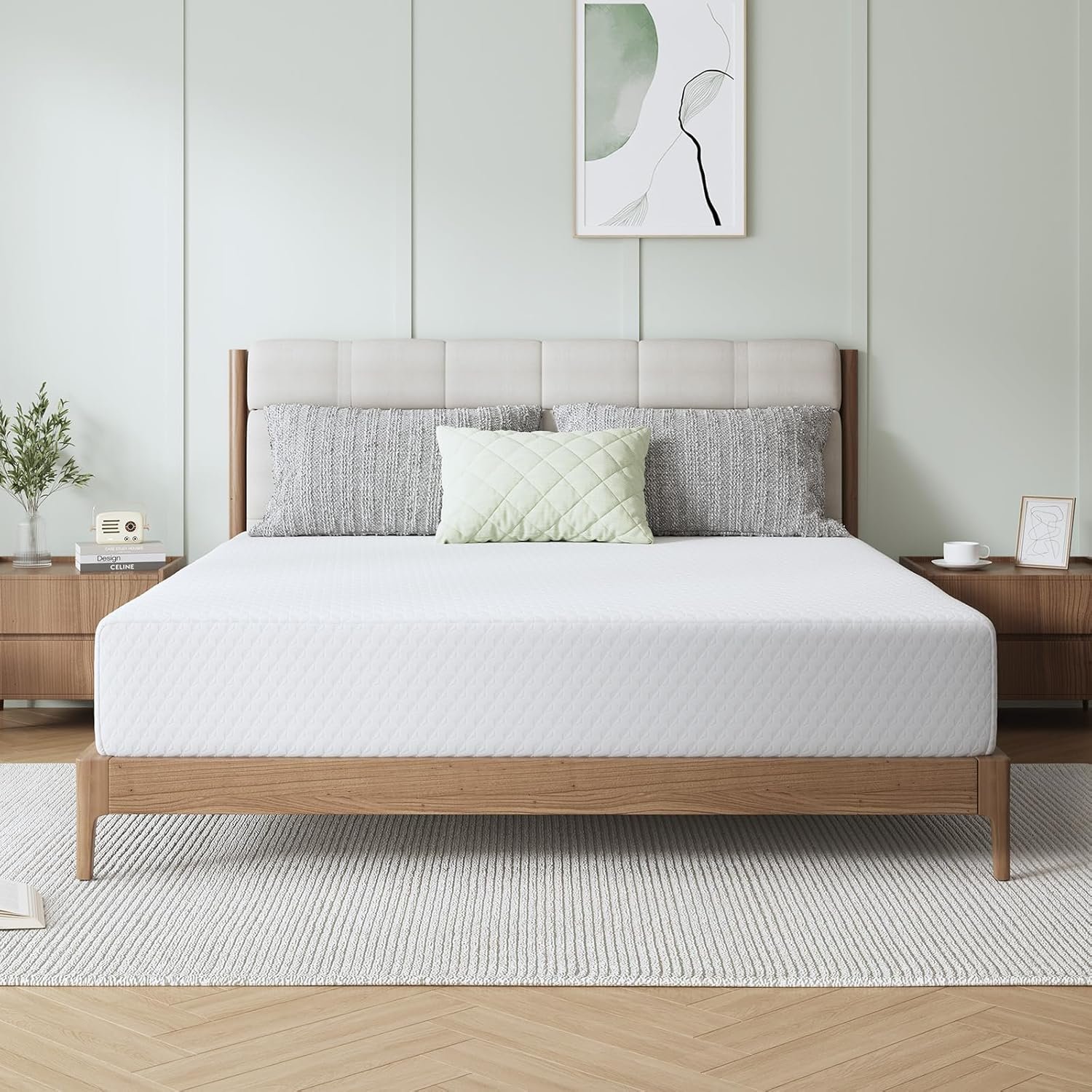 Novilla Queen Size Mattress 12 Inch, Queen Memory Foam Mattress with Breathable Comfort Layer & High-Density Base Foam for Pressure Relief & Contouring Support, Motion Isolation & Cooling Comfort