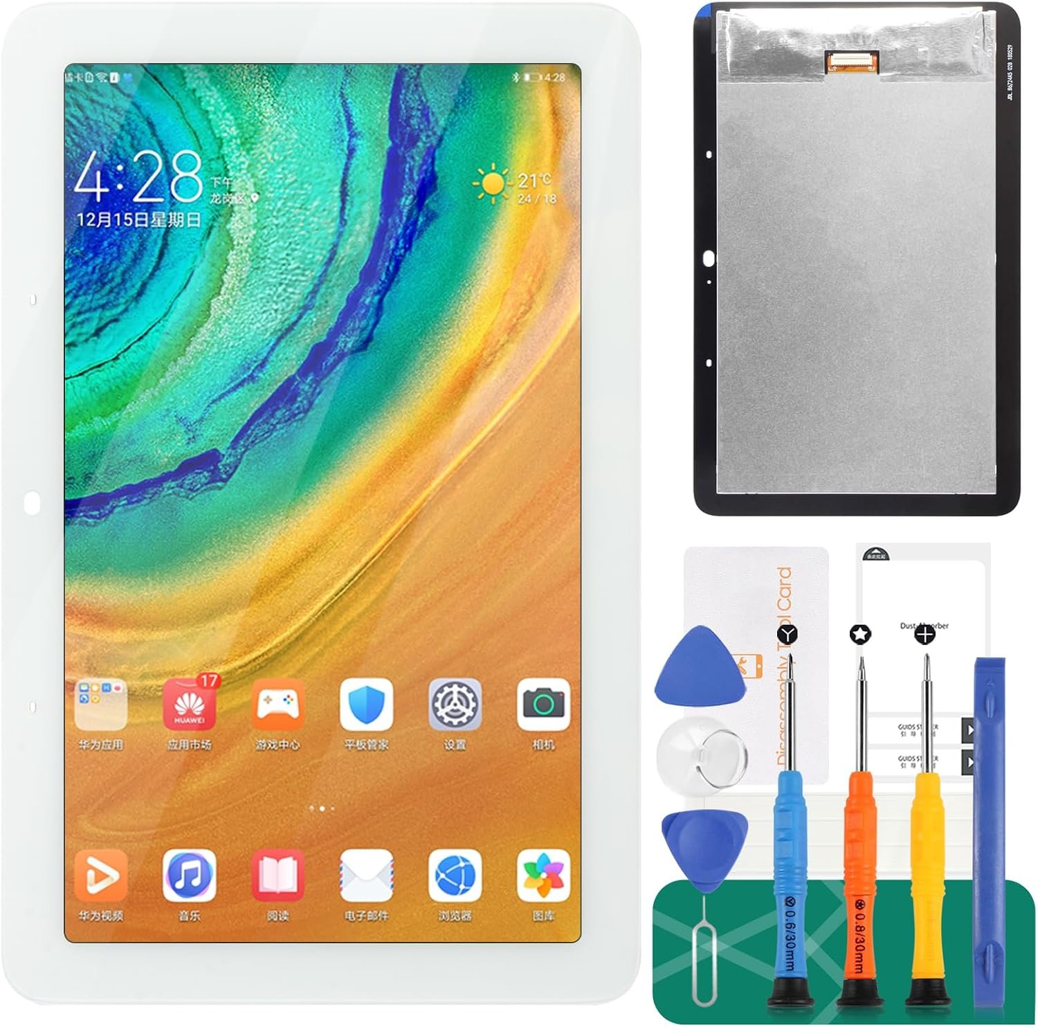 for Google Home Nest Hub LCD Screen Replacement for Google Nest Hub Display Touch Screen Digitizer Assembly Replacement for Google Home Nest Hub/Nest Hub Screen Replacement White (for 1st Generation)