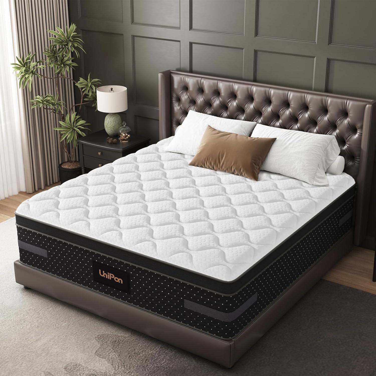 14 inch Extra Firm Mattress King- Cooling Gel Hybrid Mattresses Pressure Relief with Lumbar & Shoulder Support, Fiberglass Free, CertiPUR-US Certified-365 Nights Trial & 10 Years Warranty