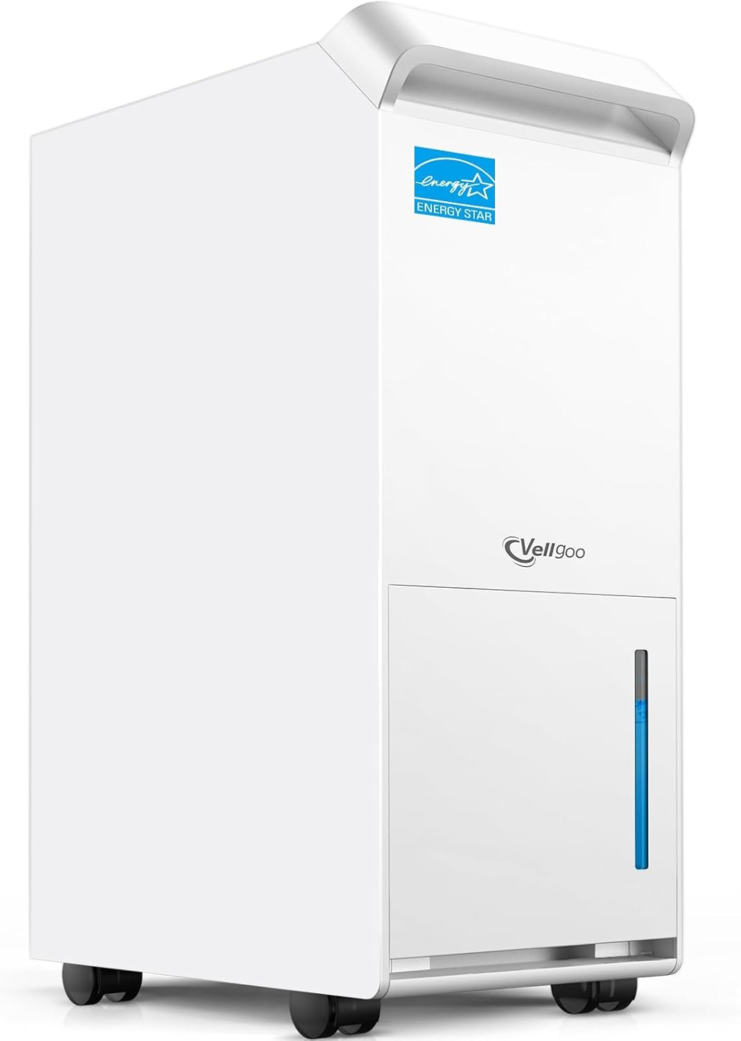 Vellgoo 4,000 Sq. Ft. Energy Star Most Efficient 2024 Dehumidifier for Basement, Max 64 Pints/Day with Drain Hose, Smart Humidity Control for Home, Garage, Bathroom