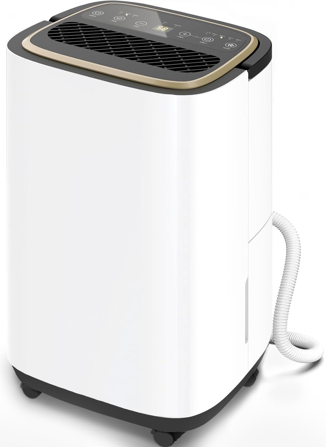 5000 Sq.Ft Dehumidifier for Basement with Drain Hose, New Upgrade 50 Pint Large Best Compressor Dehumidifiers for Home or Garage, Smart Humidity Control, 24H Timer & Child Lock, Ideal for Large Room