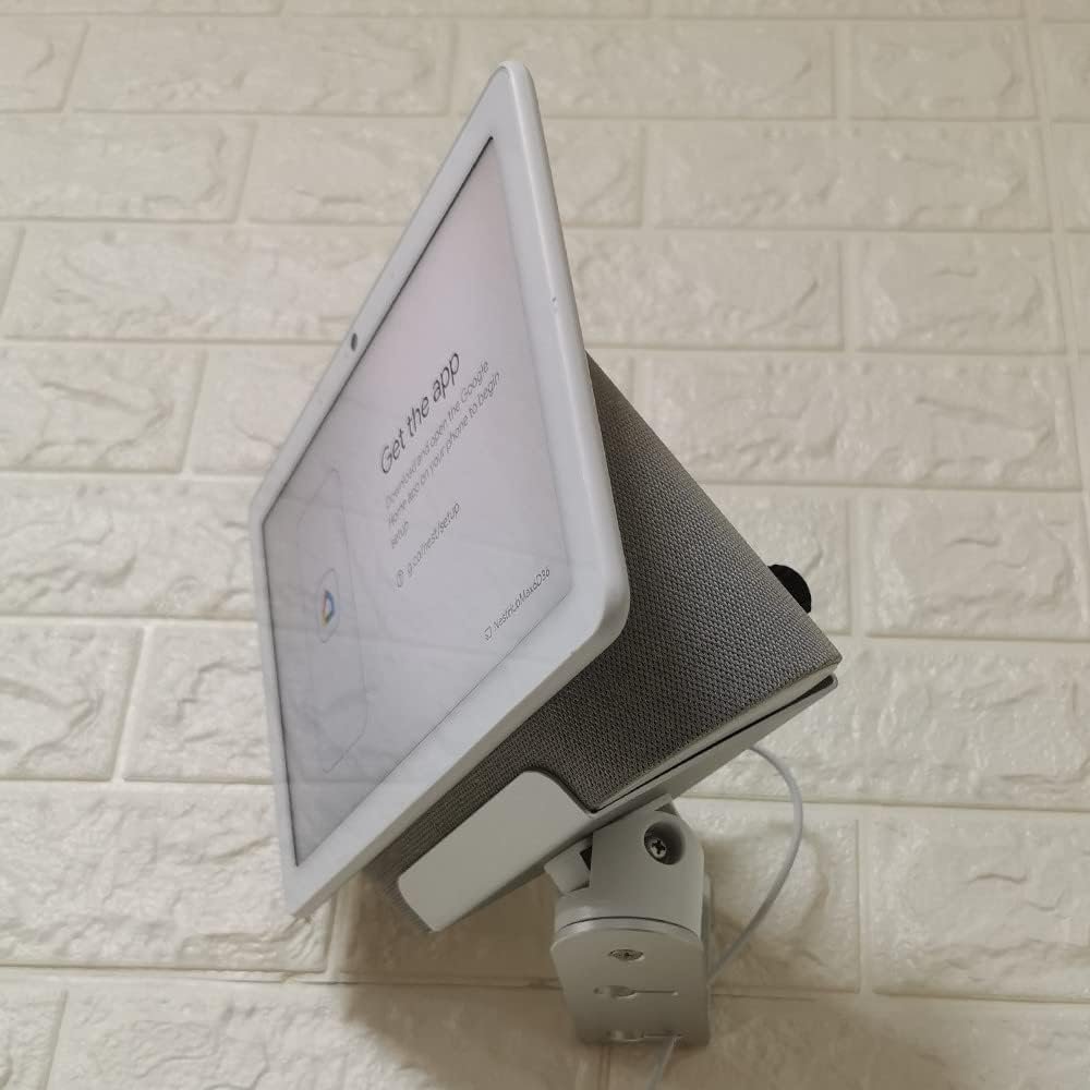 ATOPCAENRT Wall Mount for Google Nest Hub Max, Wall Mount Bracket, Space-Saving Design for Home, Office, Kitchen, Bedroom, Compatible with Google Nest Hub Max 10″ Display, Adjustable Viewing Angles