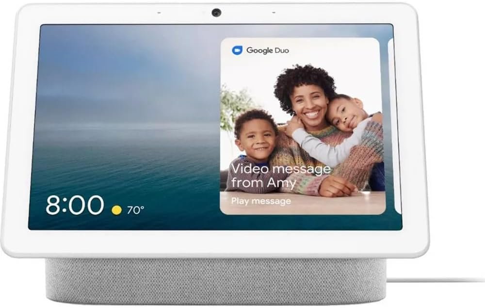 Google Nest Hub Max 10″ Smart Display with Google Assistant – Chalk