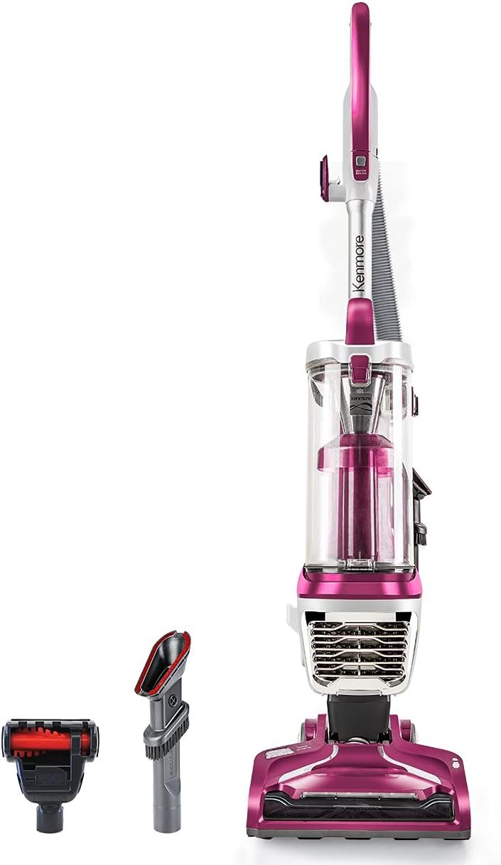 Kenmore DU5092 bagless Upright Vacuum Carpet Cleaner 2-Motor Power Suction with Hair Eliminator brushroll, pet Handi-Mate, 2L, Wine W/Lift-up Design | 2-Motor Power Suction, Hair Eliminator Brushroll, Pet Handi-Mate, 2L Capacity