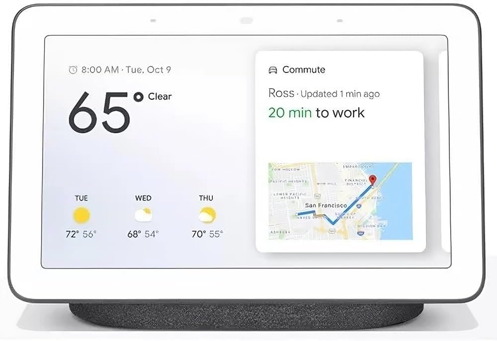 Google Nest Hub (1st Gen) | 7″ Smart Display with Google Assistant | Voice Control for Smart Home Devices | YouTube, Spotify | Wi-Fi & Bluetooth Enabled (Charcoal)