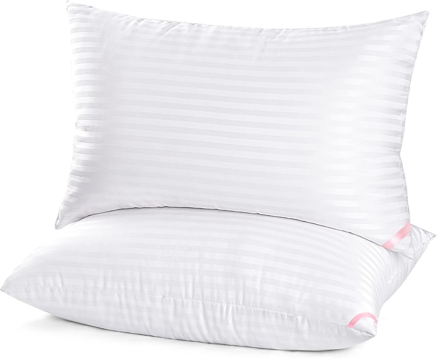 EIUE Hotel Collection Bed Pillows for Sleeping 2 Pack Queen Size，Pillows for Side and Back Sleepers,Super Soft Down Alternative Microfiber Filled Pillows,20 x 30 Inches