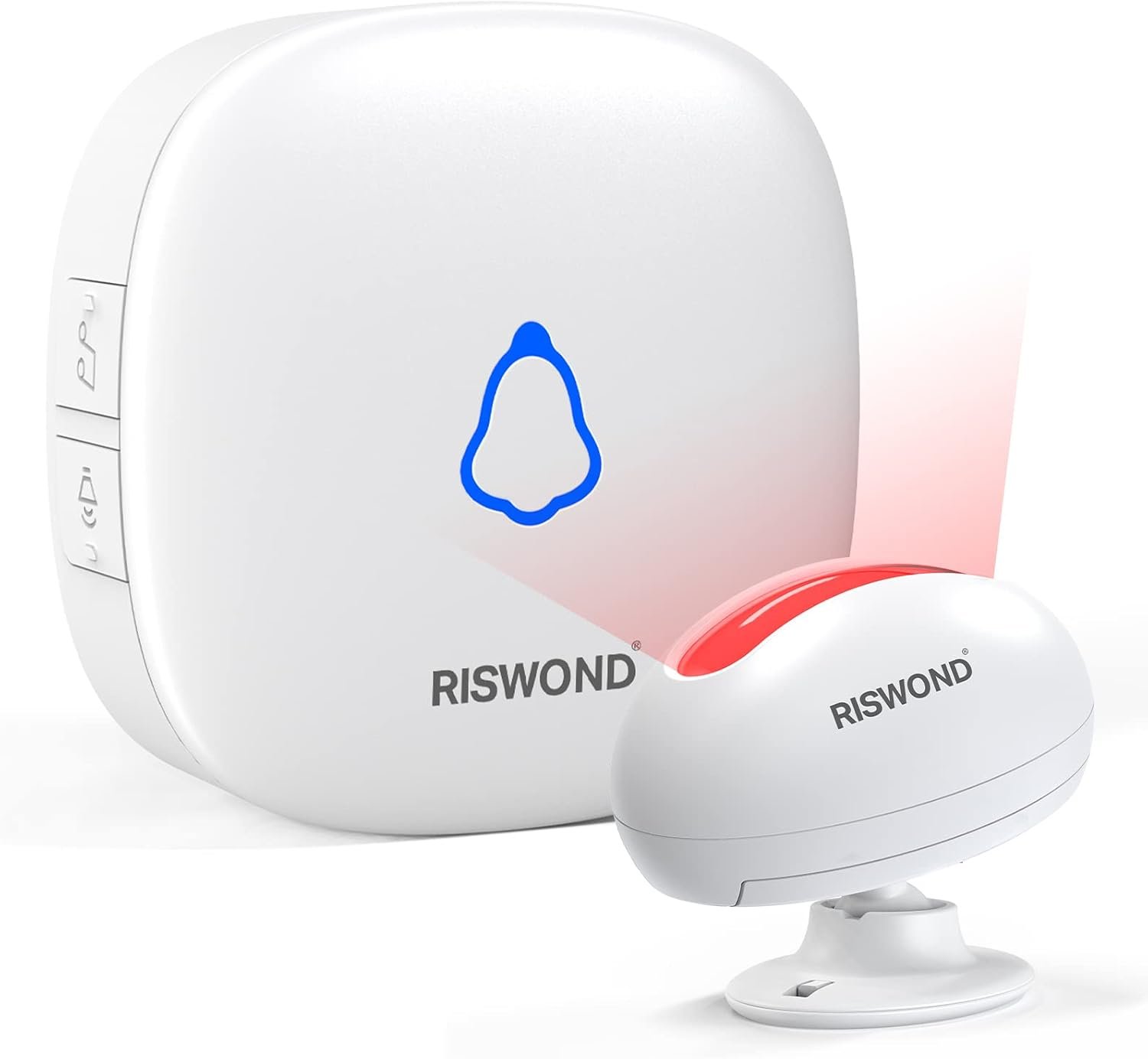 Wireless Motion Sensor Door Chime: Business Entry Doorbell Indoor Motion Detector Alarm Buzzer Store Entrance Alert Bell (500Ft Range, 32 Tunes, 5 Level Volume) 1 sensors 1 Receiver