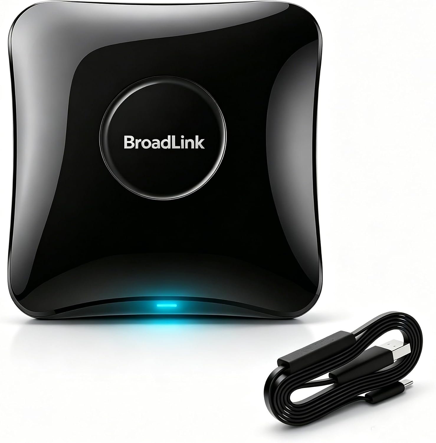 Broadlink Rm4 Pro Universal Remote with Sensor Cable, RF/IR Remote Control for TV, AC, Fans, Smart Home Hub Compatible with Alexa, Google Assistant, IFTTT, 2.4GHz WiFi Only