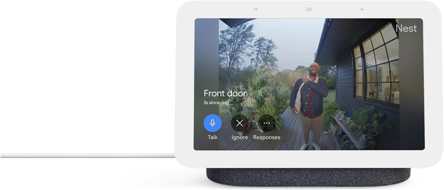 Google Nest Hub 7” Smart Display 2nd Generation with Google Assistant – Charcoal (Renewed)