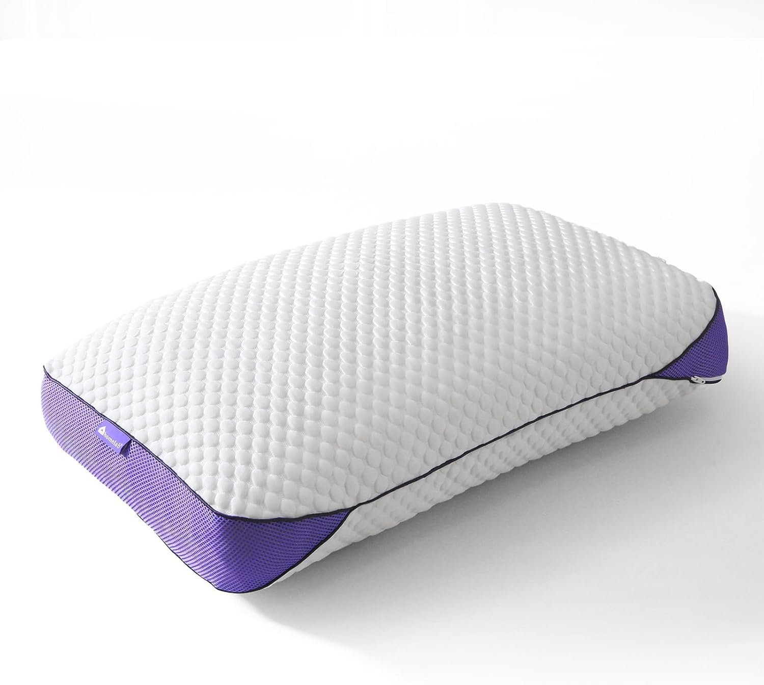 HOMELAB Adjustable Shredded Memory Foam Pillow Queen Size, Cooling Bed Pillow for Sleeping with Removable Cover, Medium Pillow for Side Stomach & Back Sleepers, 1 Pack 20″x28″