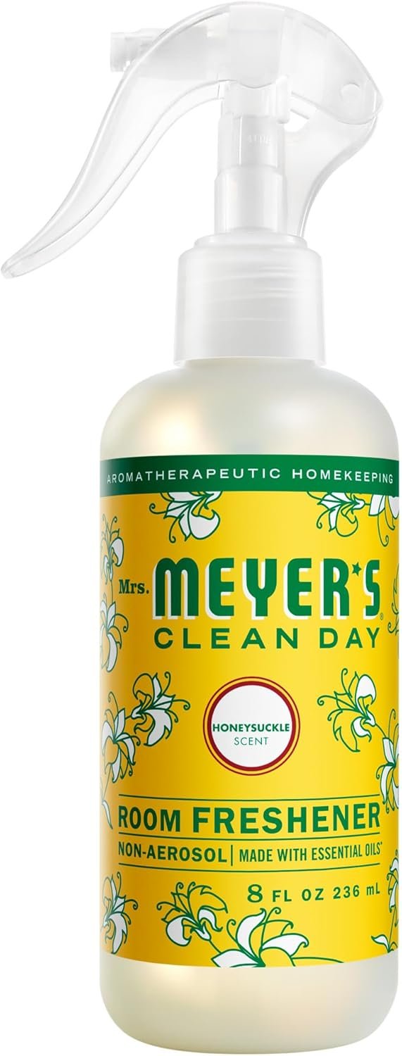 MRS. MEYER’S CLEAN DAY Room Spray, Honeysuckle Scent, 8 Fl Oz Bottle