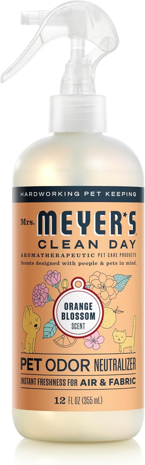 MRS. MEYER’S CLEAN DAY Pet Odor Neutralizer, Orange Blossom Scent, 12oz