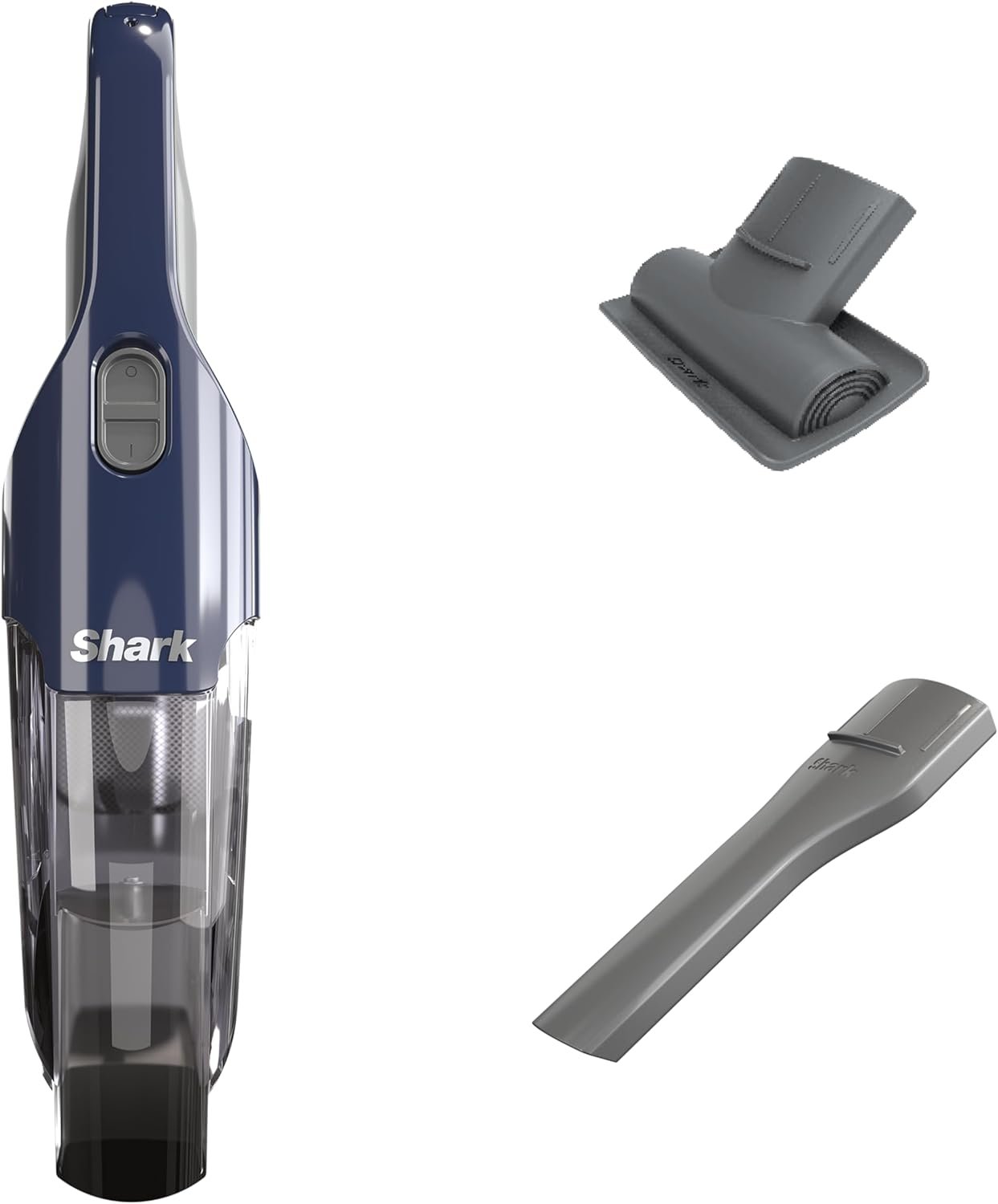 Shark Cyclone PET Handheld Vacuum | HyperVelocity Suction | Powerful Pet Hair, Home & Car Cleaning | USB Rechargable| Lightweight | Crevice Tool & Multi Surface Pet Tool | Navy Blue/Grey | CH701