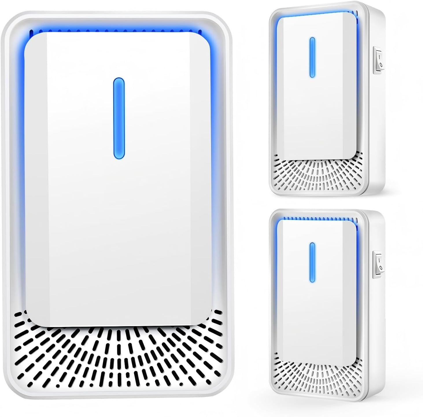 Plug In Air Purifier 3 Pack, Compact air Ionizers for Home & Bedroom, Quiet Air Freshener for Home Pets, Smoke, Dust & Pollen Control, Portable Negative Ion Air Purifiers for Office, Kitchen & Hotel
