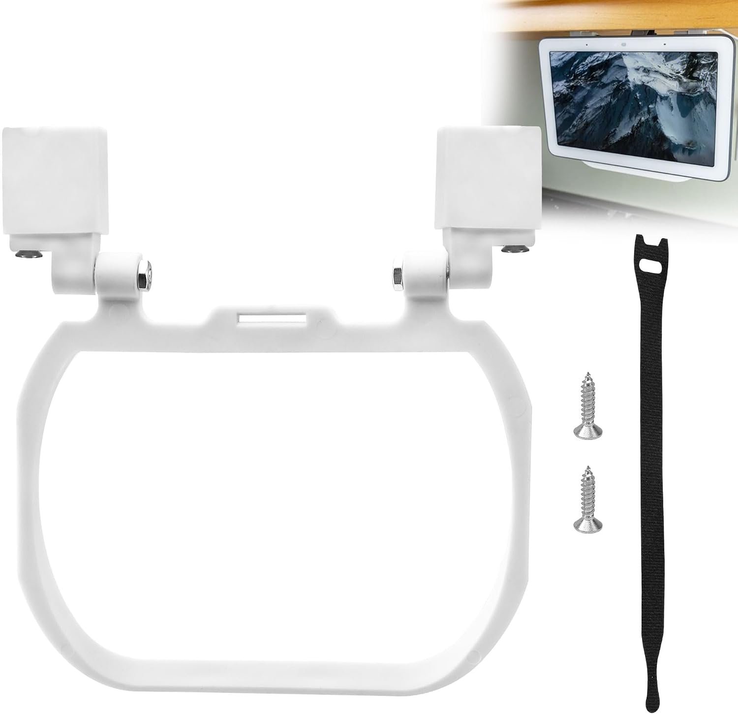 Home Kitchen Under Cabinet Mount Bracket for Go-Ogle Nest Hub Including 1st Gen & 2nd Gen (Not Compatible with Nest Hub Max)