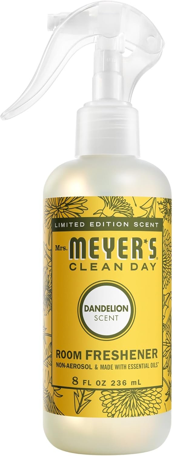 MRS. MEYER’S CLEAN DAY Room Spray, Dandelion Scent, 8 Fl Oz Bottle