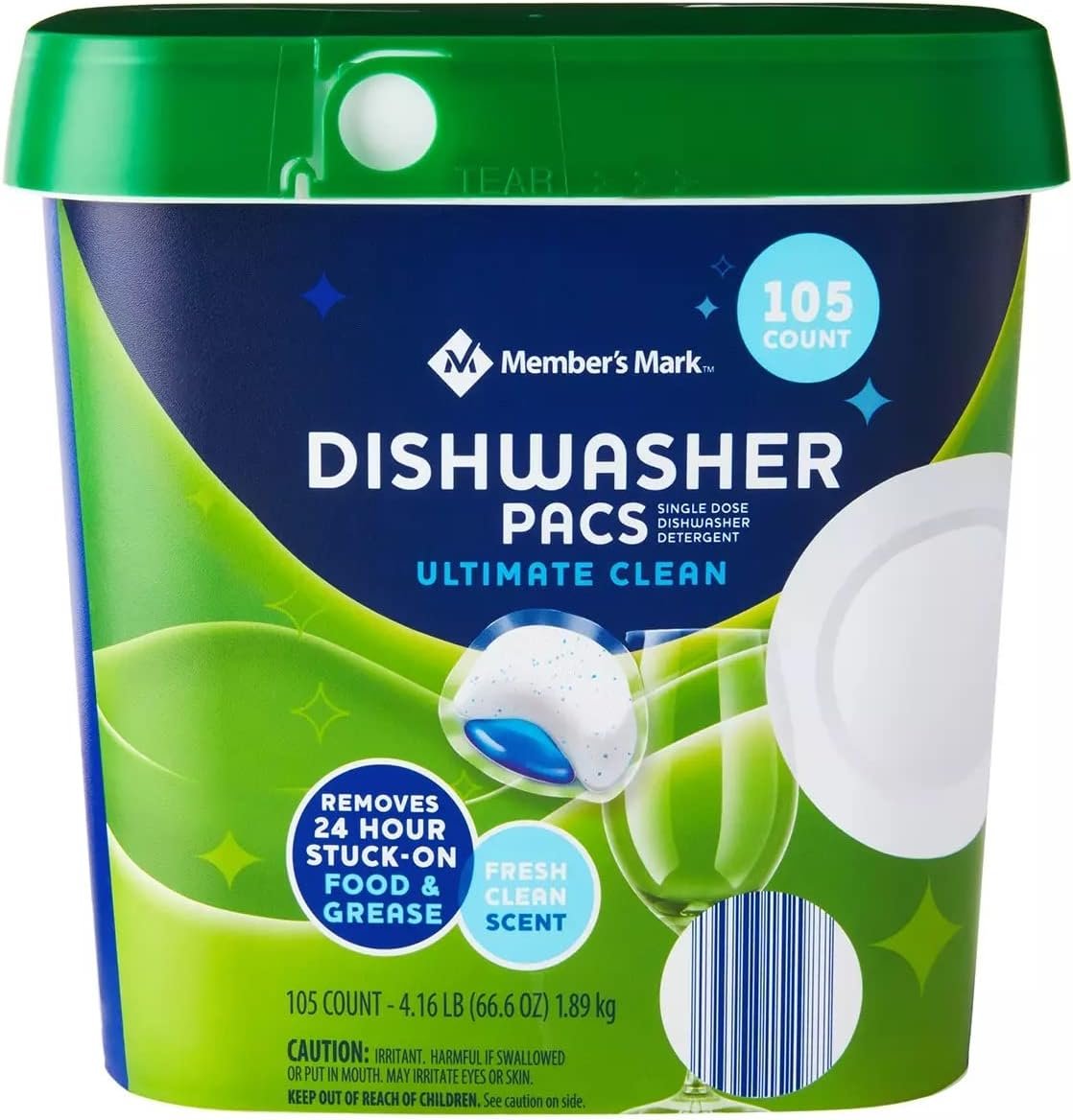 Member’s Mark Auto Dishwasher Pacs, Ultimate Clean (105 Count)