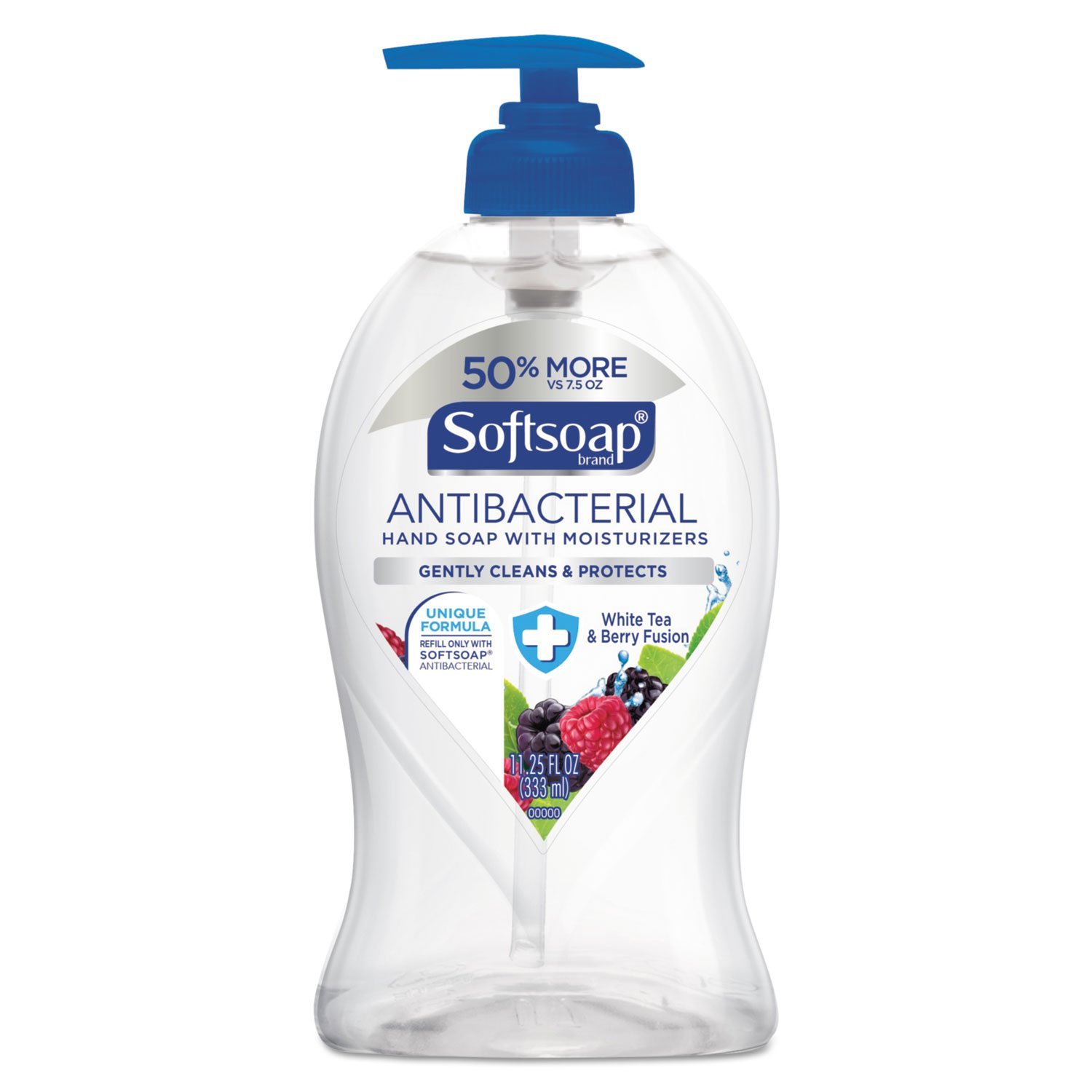 Softsoap Liquid Hand Soap Pump, Antibacterial White Tea and Berry Fusion, 11.25 Ounce