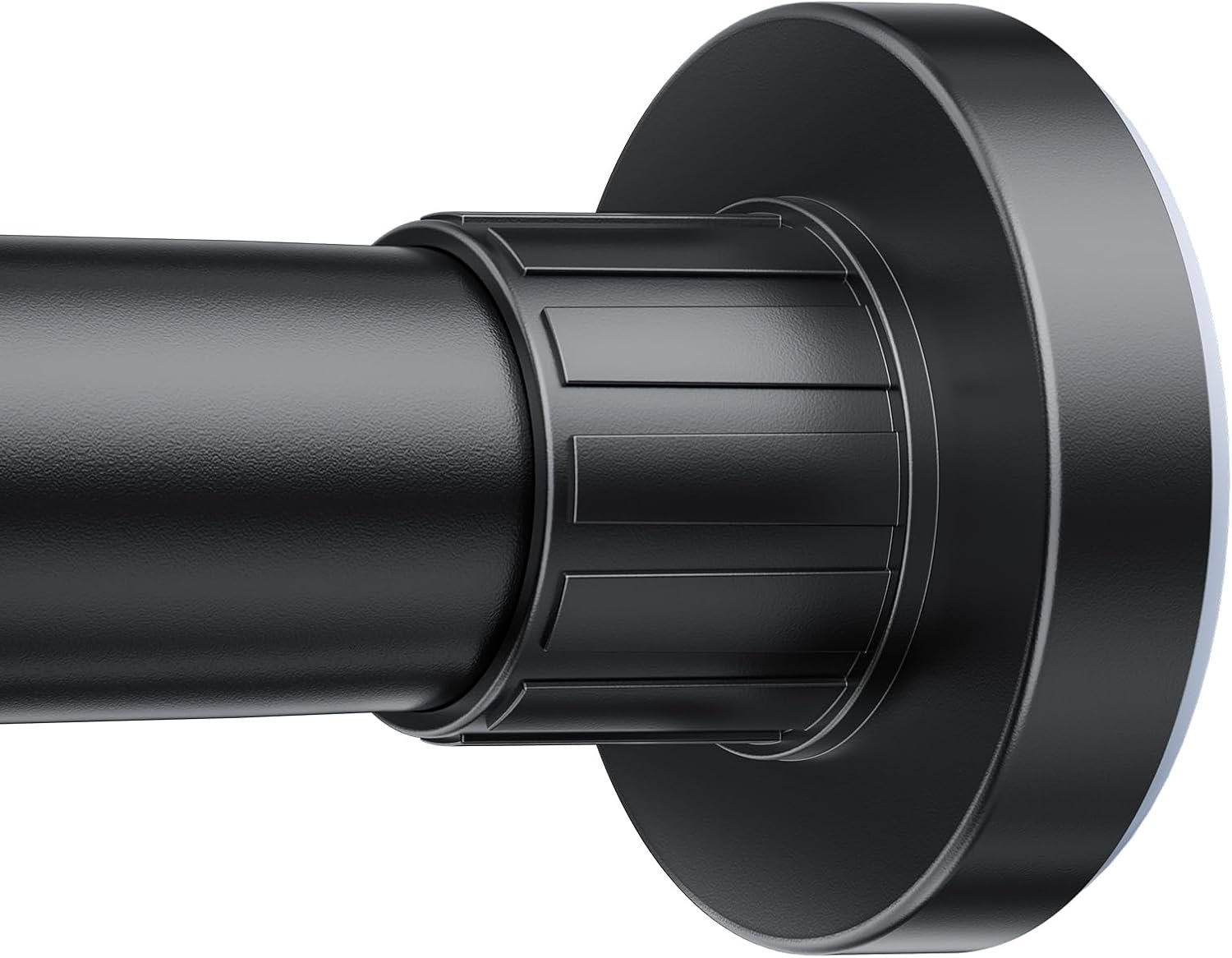Ausemku Shower Curtain Rod 32-80 Inch Adjustable – Heavy Duty No drill Spring Tension Shower Rod, Non-Slip Rustproof Telescopic Rod for Bathroom, Black