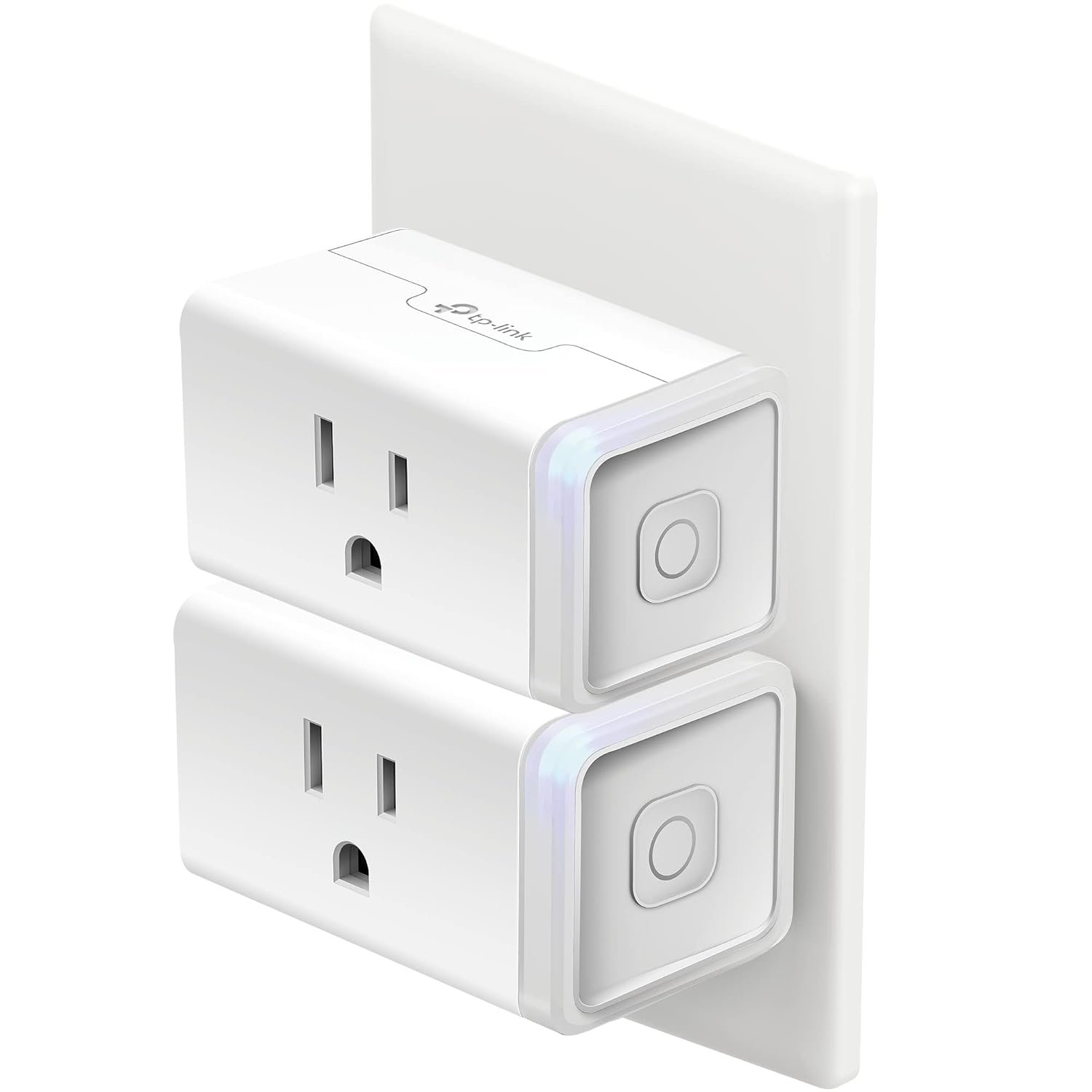Kasa Smart Plug HS103P2, Smart Home Wi-Fi Outlet Works with Alexa, Echo, Google Home, No Hub Required, 15 Amp,UL Certified, (Pack of 2) White