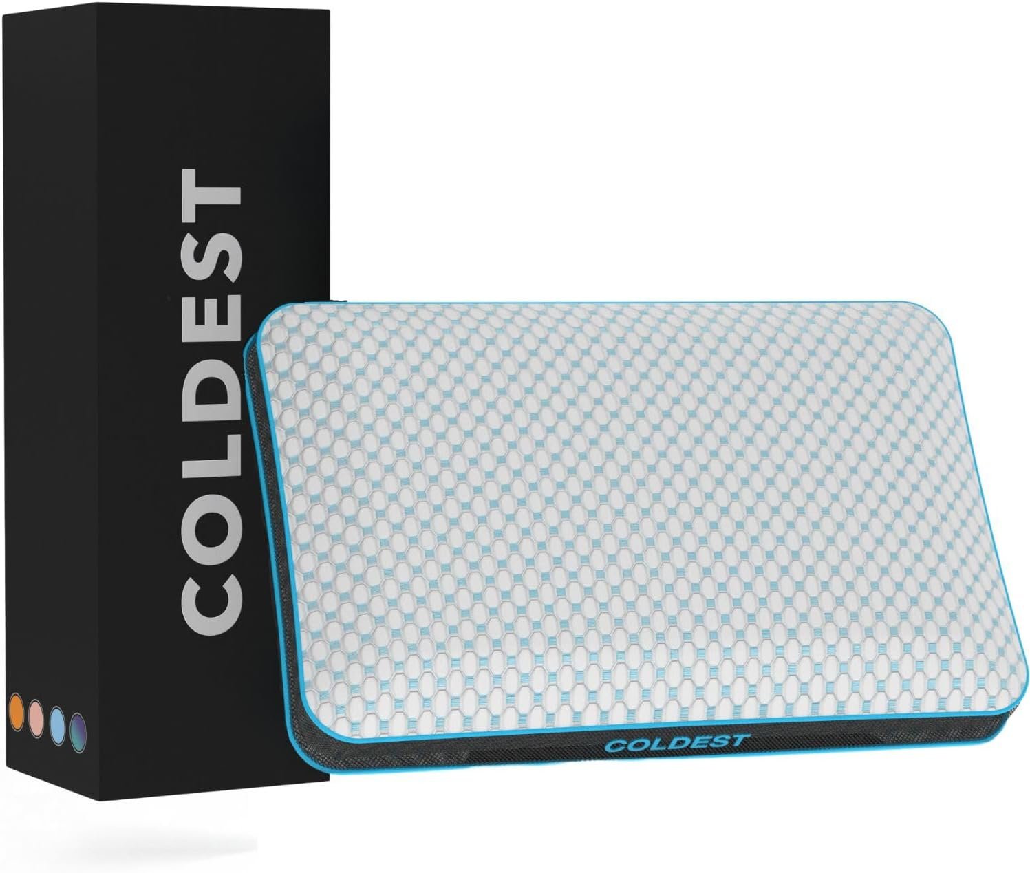 The Coldest Pillow – Adjustable Fill, Washable Cover, and Best for Breathable Cool While Sleeping -Premium (Queen)