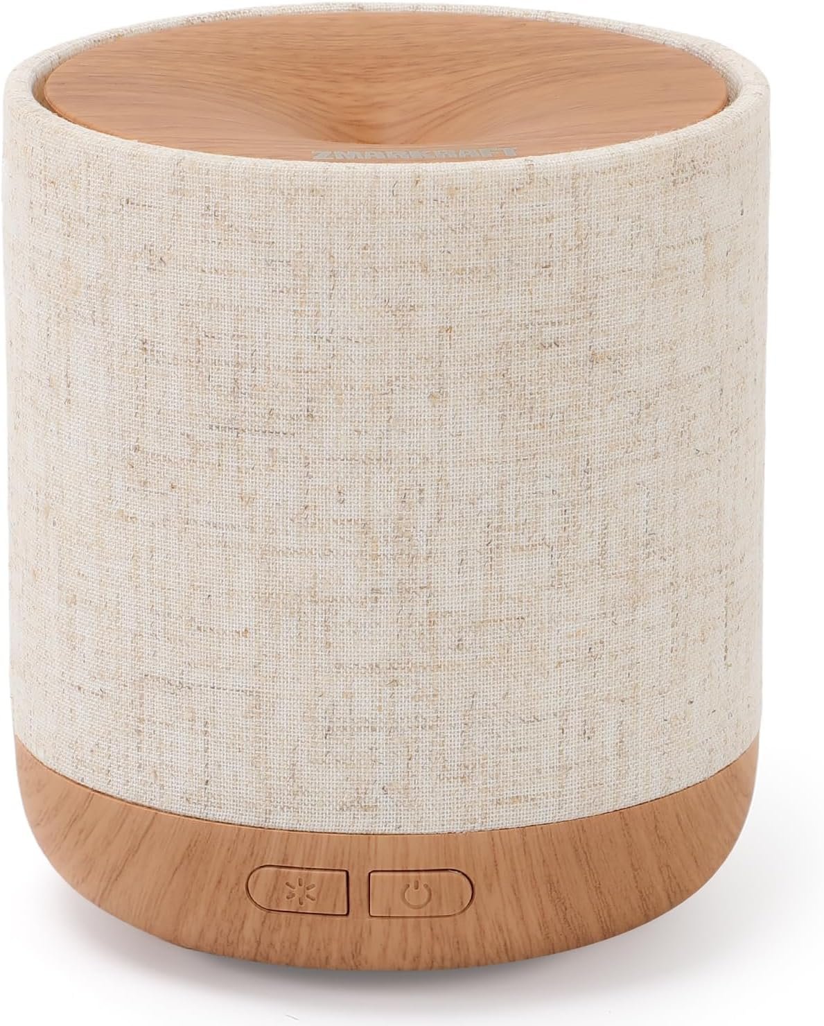 Essential Oil Diffuser with Fabric Cover and Night Lamp | 200ml, Quiet, Ultrasonic Scent Diffusing & Humidifying, Auto Shut-Off, Ambient Lighting, Candle Light Mode