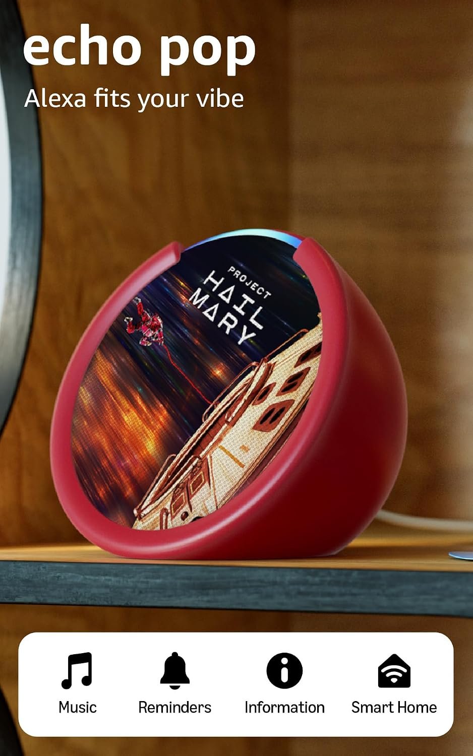 Amazon Echo Pop (newest model) | Officially Licensed Project Hail Mary Limited-Edition