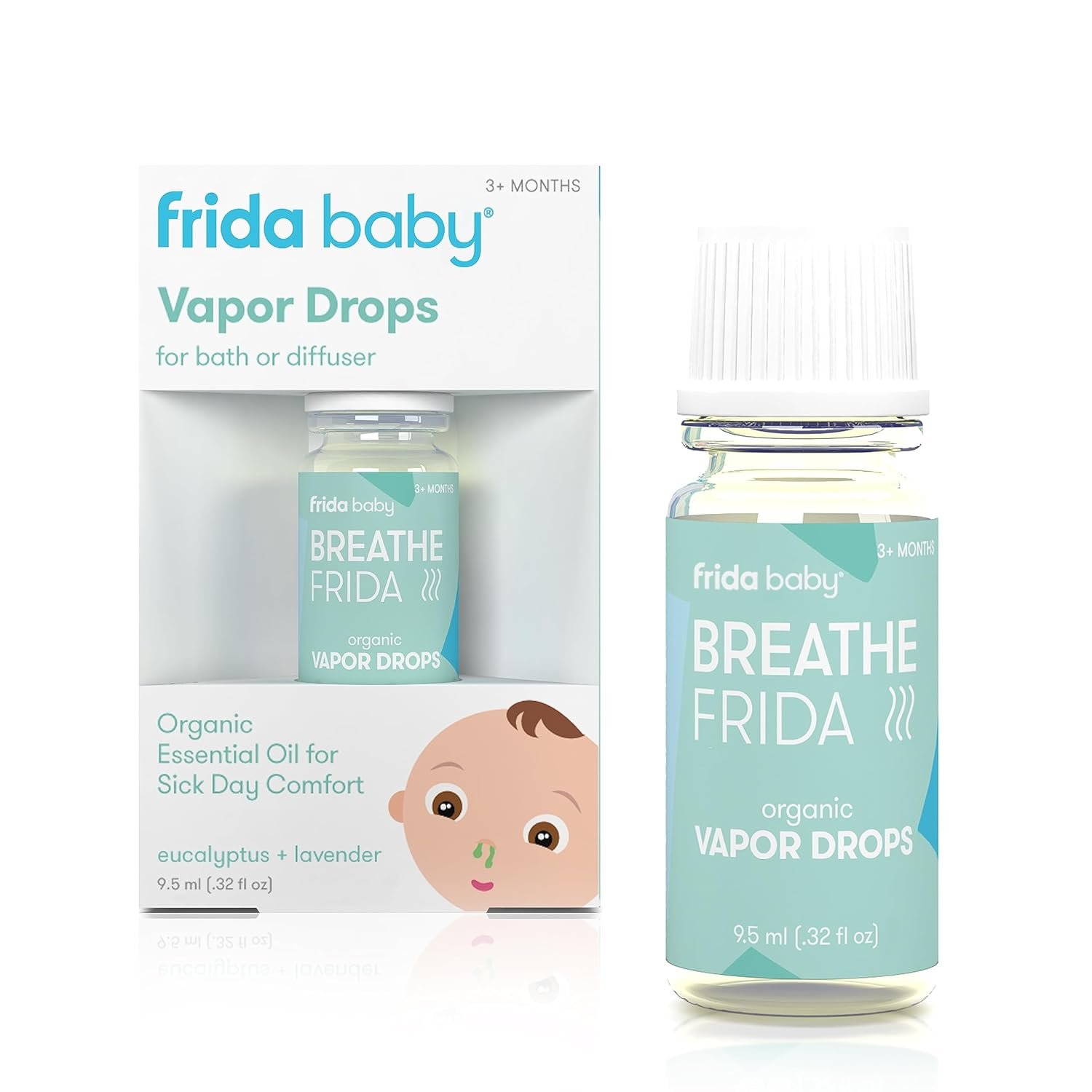 Frida Baby | Eucalyptus & Lavender Essential Oil for Bath or Diffuser| Ideal for Children and Adults| 1 pc 10ml, 10ml, 1