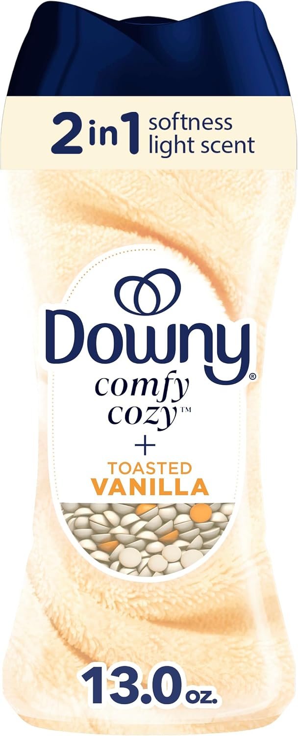 Downy Blends In-Wash Laundry Scent Booster Beads, Toasted Vanilla Scent, 13 OZ, Fabric Sottener Beads and Freshness