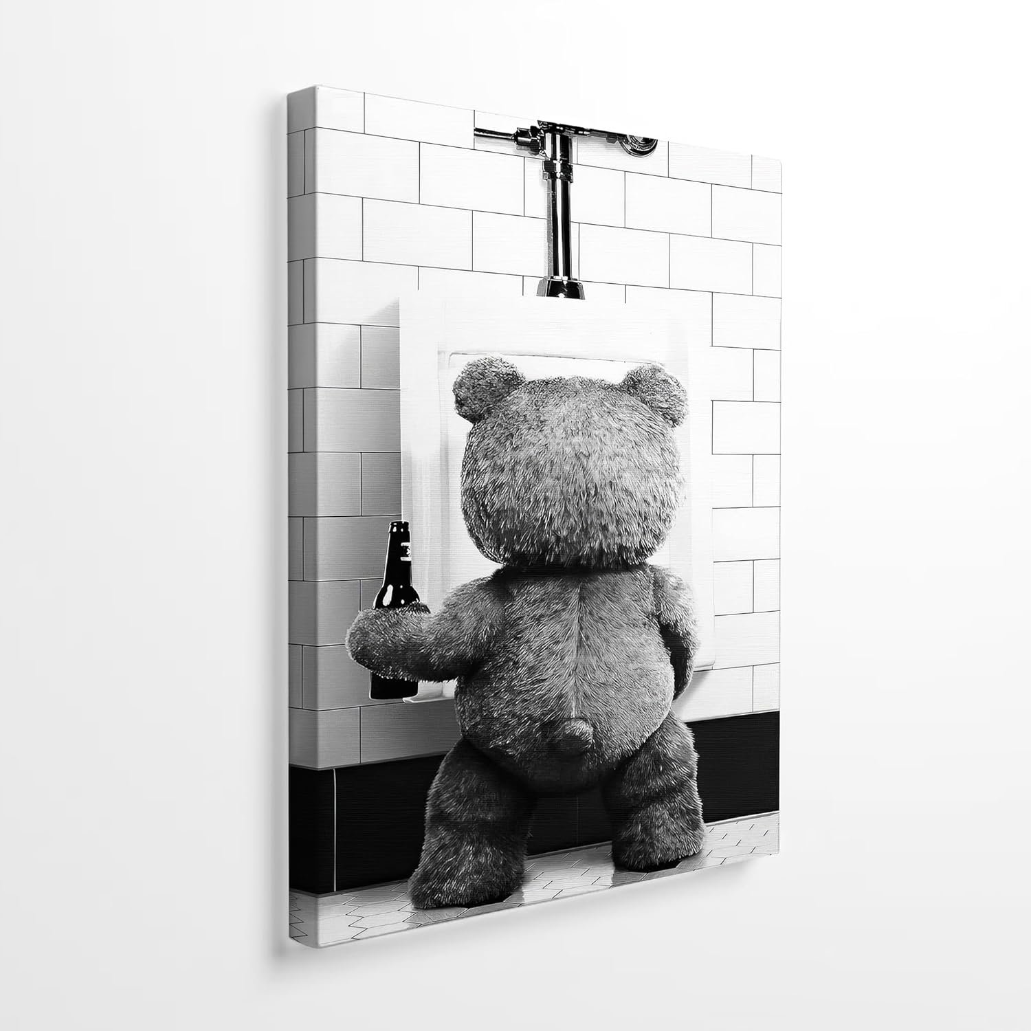 DIHSIEG 12×16 Canvas Wall Art funny bathroom wall art Print Poster Vintage Poster Frameless Floral Can be hung on the Wall Heal Your Heart poster Wall Art Canvas