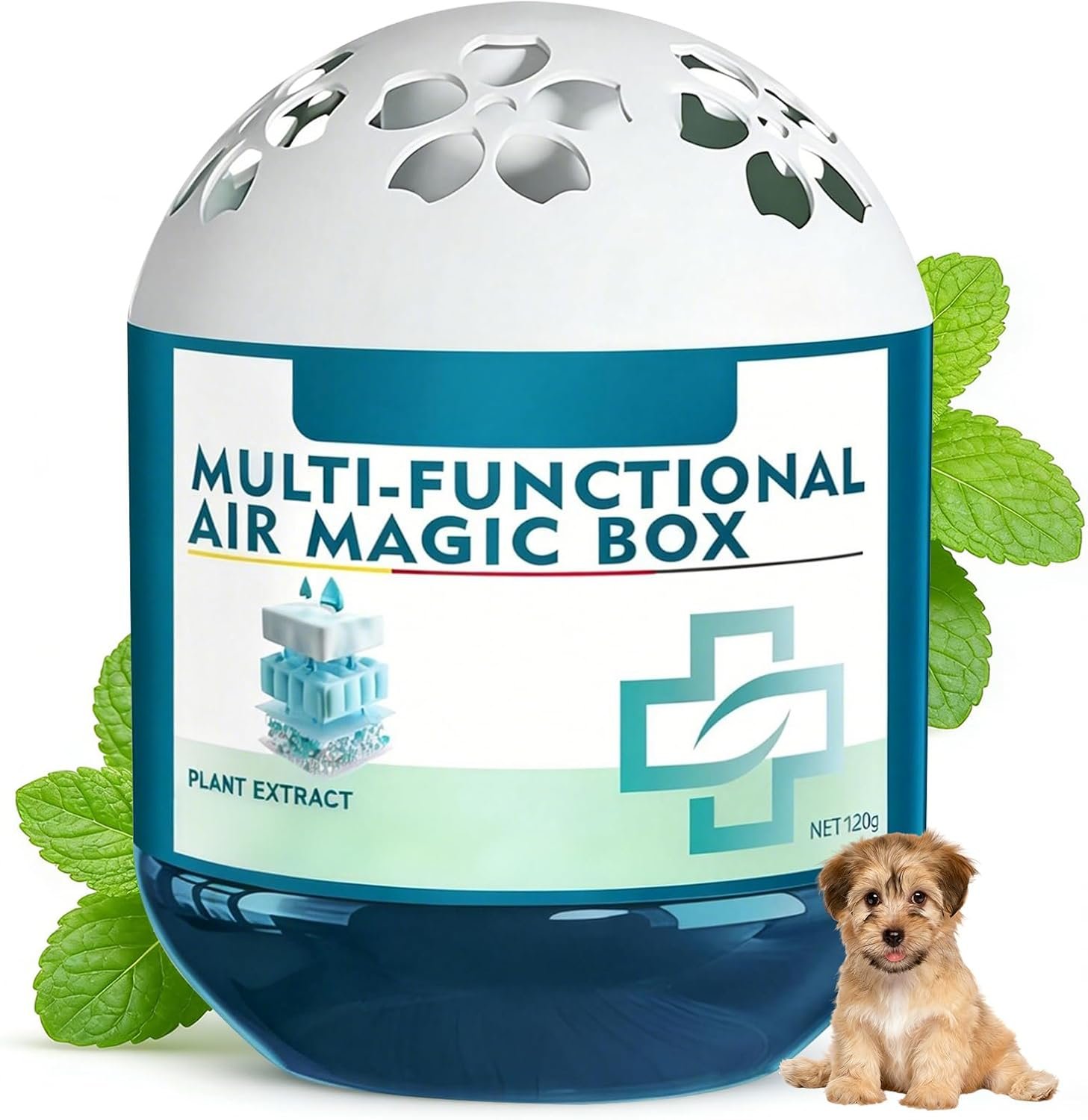 Indoor Air Purification Dust Removal Magic Box,Multi-Functional Air Magic Box,Automatic Dust Collection Air Box for Home,Plant Extract Formula,Use for Any Room（120g）