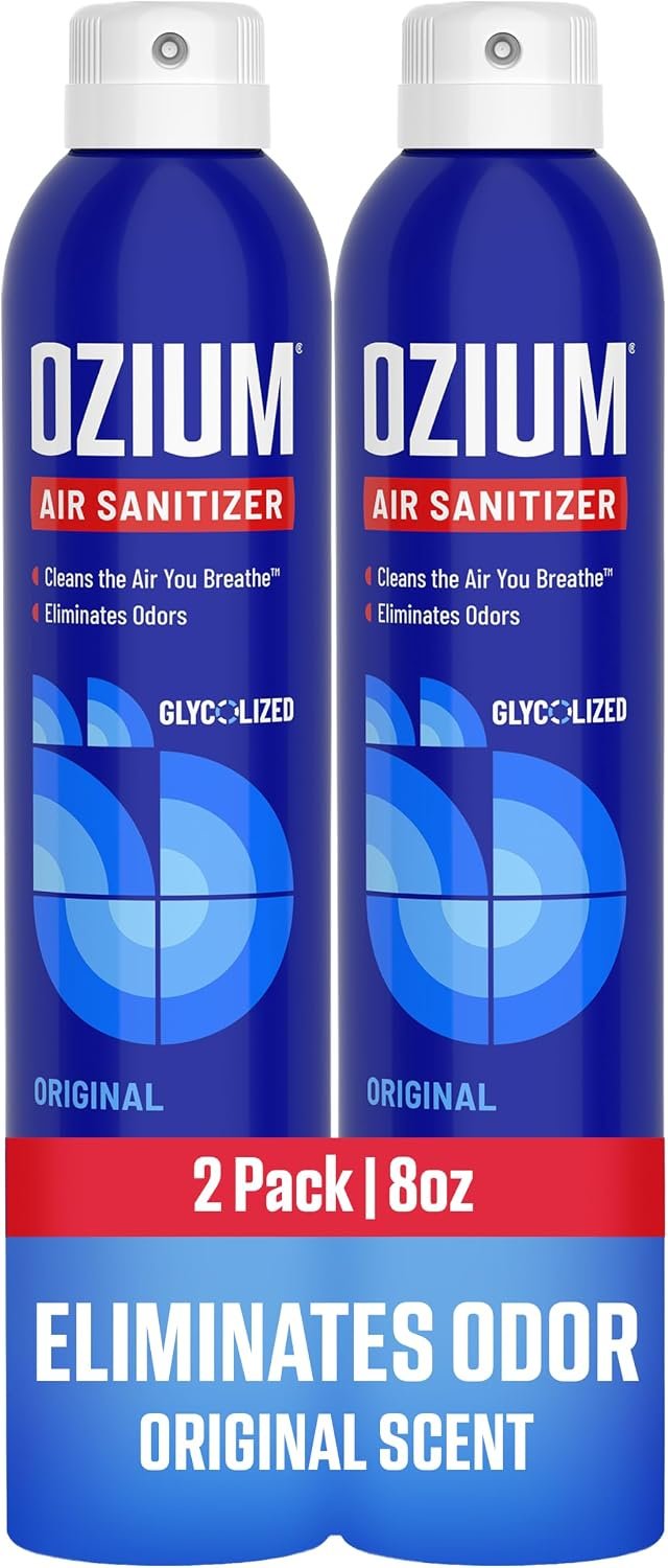 Ozium 8 Oz. Air Sanitizer & Odor Eliminator for Homes, Cars, Offices and More, Original Scent, Pack of 2