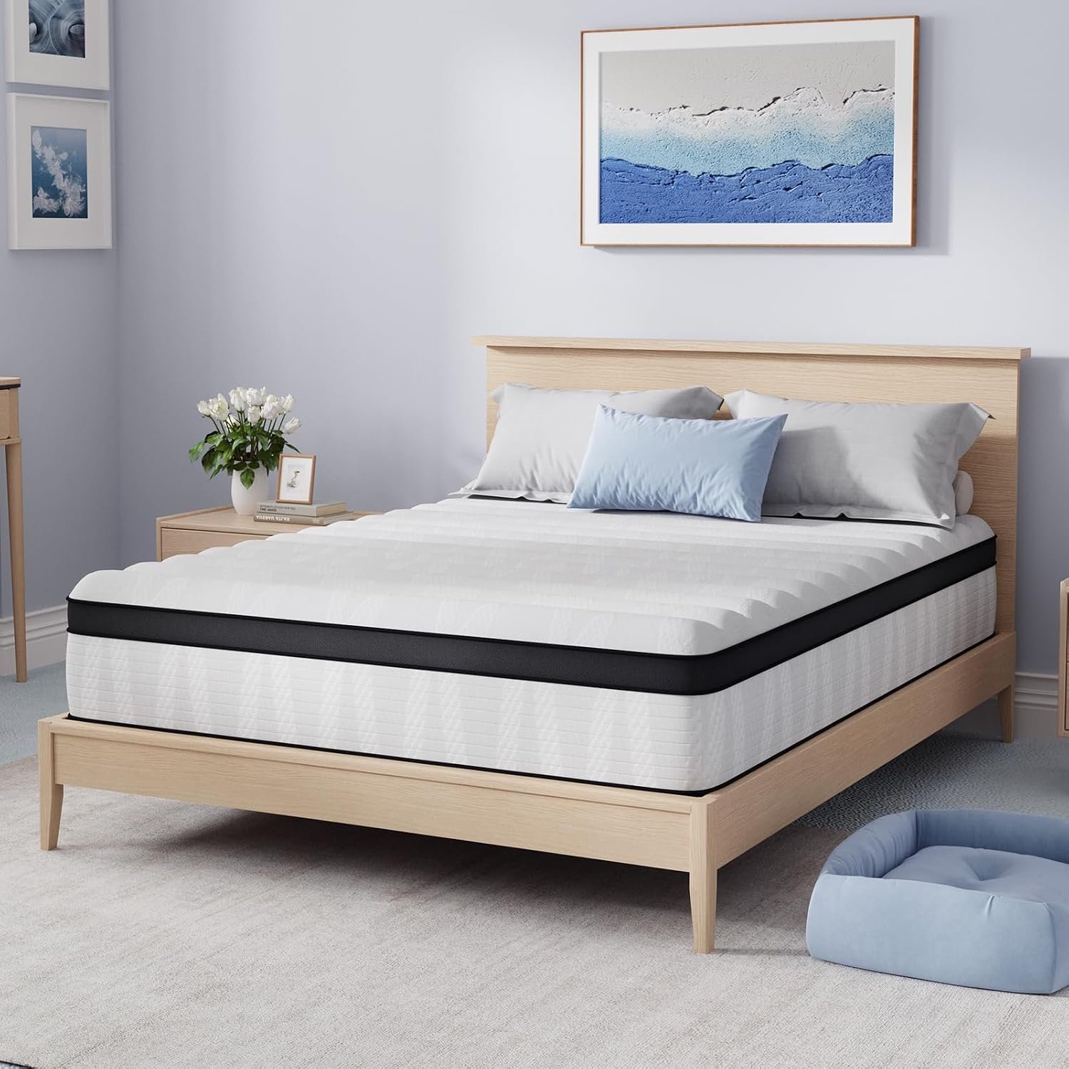 Avenco Twin Mattress, 10 Inch Twin Size Hybrid Mattress in a Box, Medium Firm Bed with Pocket Springs for Motion Isolation, Strong Edge Support, Breathable Comfort, CertiPUR-US Certified