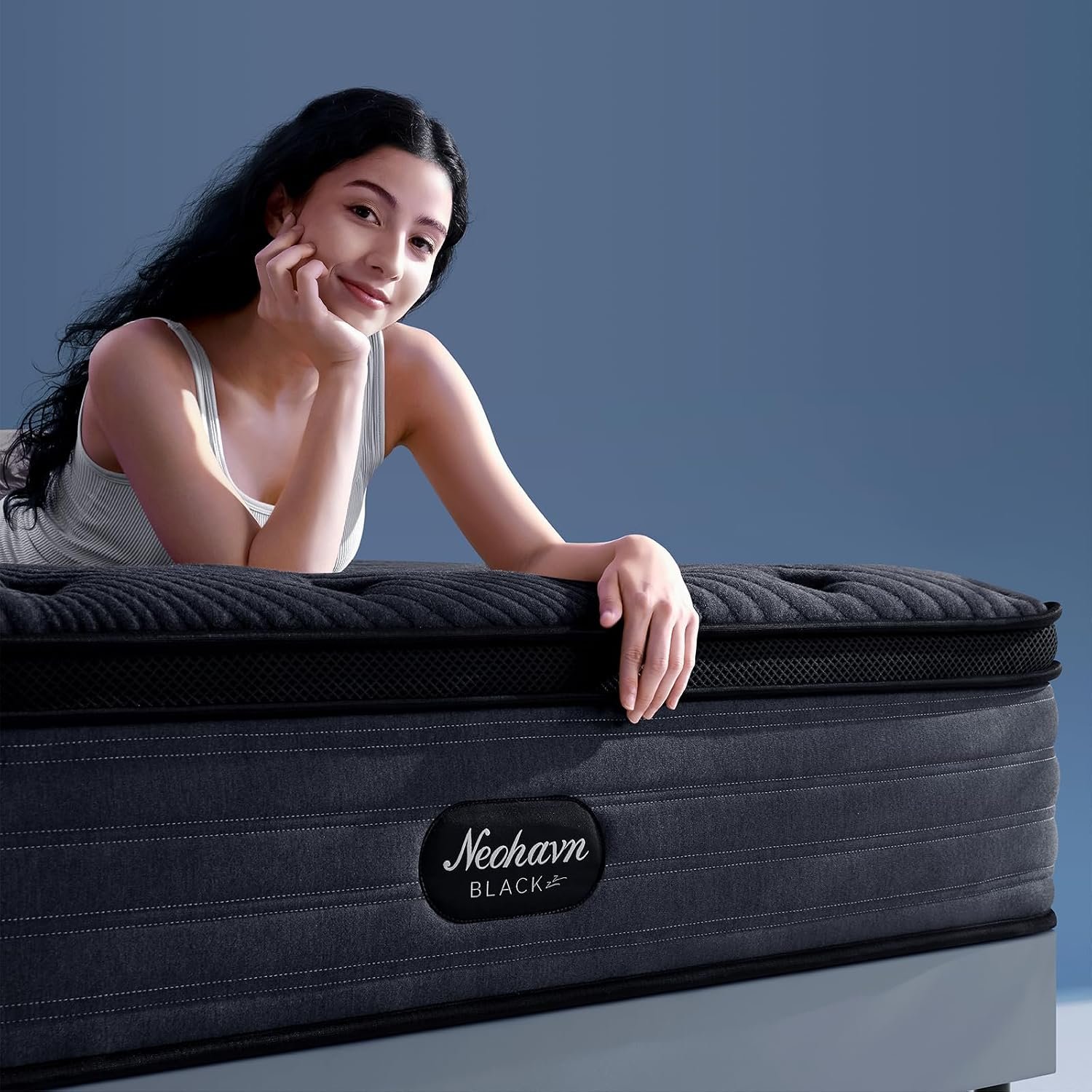 Full XL Mattress, 12 Inch Cooling Gel Memory Foam – Medium Firm Hybrid Mattress in a Box, Fiberglass-Free, Soft Knit Cooling Cover, Motion Isolation, CertiPUR-US Certified, 80”L x 54”W,Black