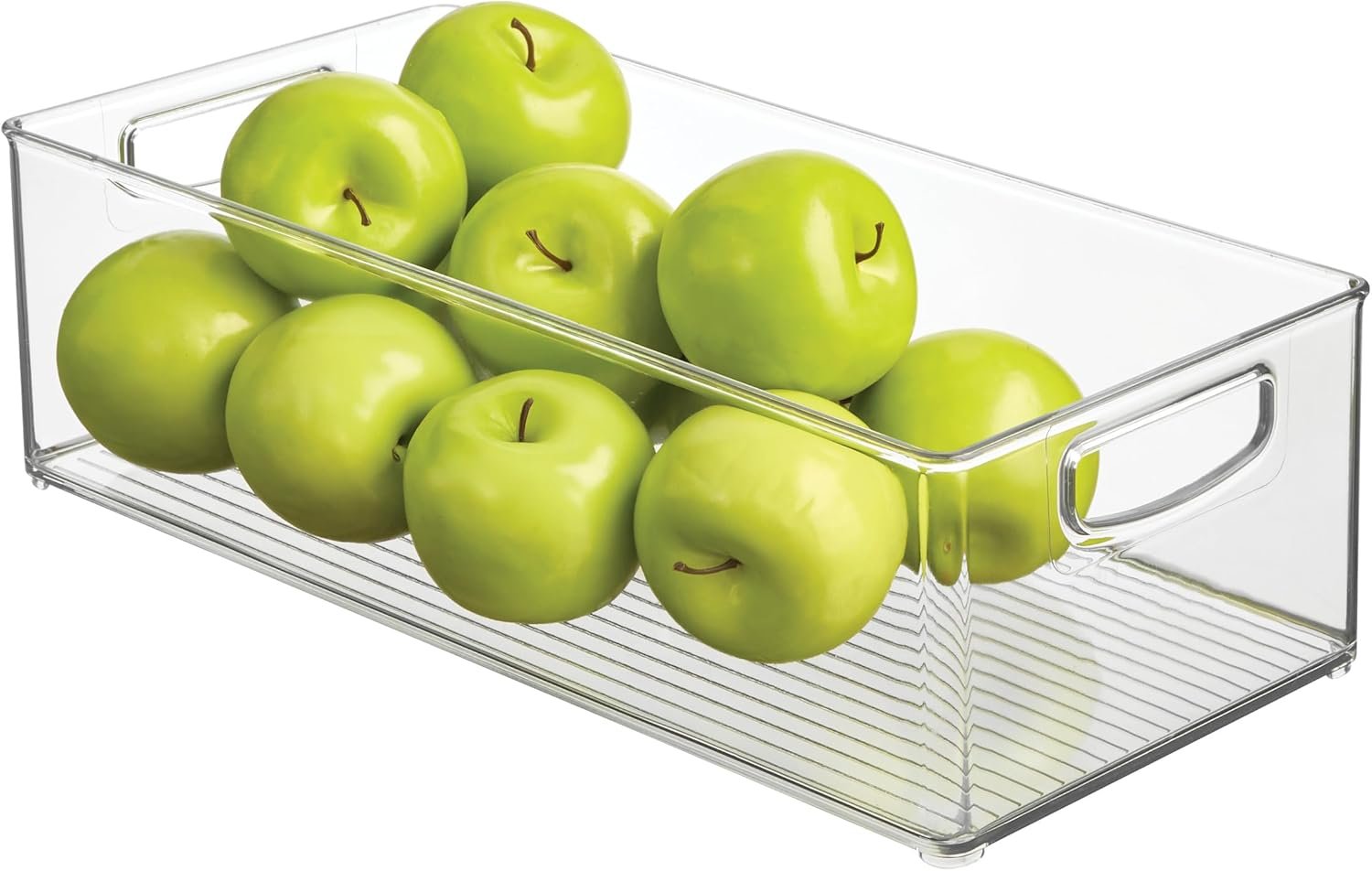 iDesign Stackable Storage Bin – Clear | Organizer Bin for Kitchen and Pantry, Made in USA