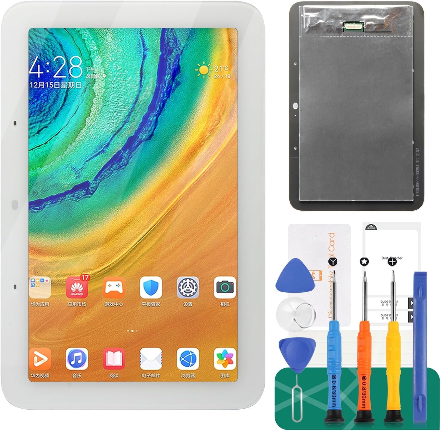 for Google Home Nest Hub LCD Screen Replacement for Google Nest Hub Display Touch Screen Digitizer Assembly Replacement for Google Home Nest Hub/Nest Hub Screen Repair White 7″ (for 2nd Generation)