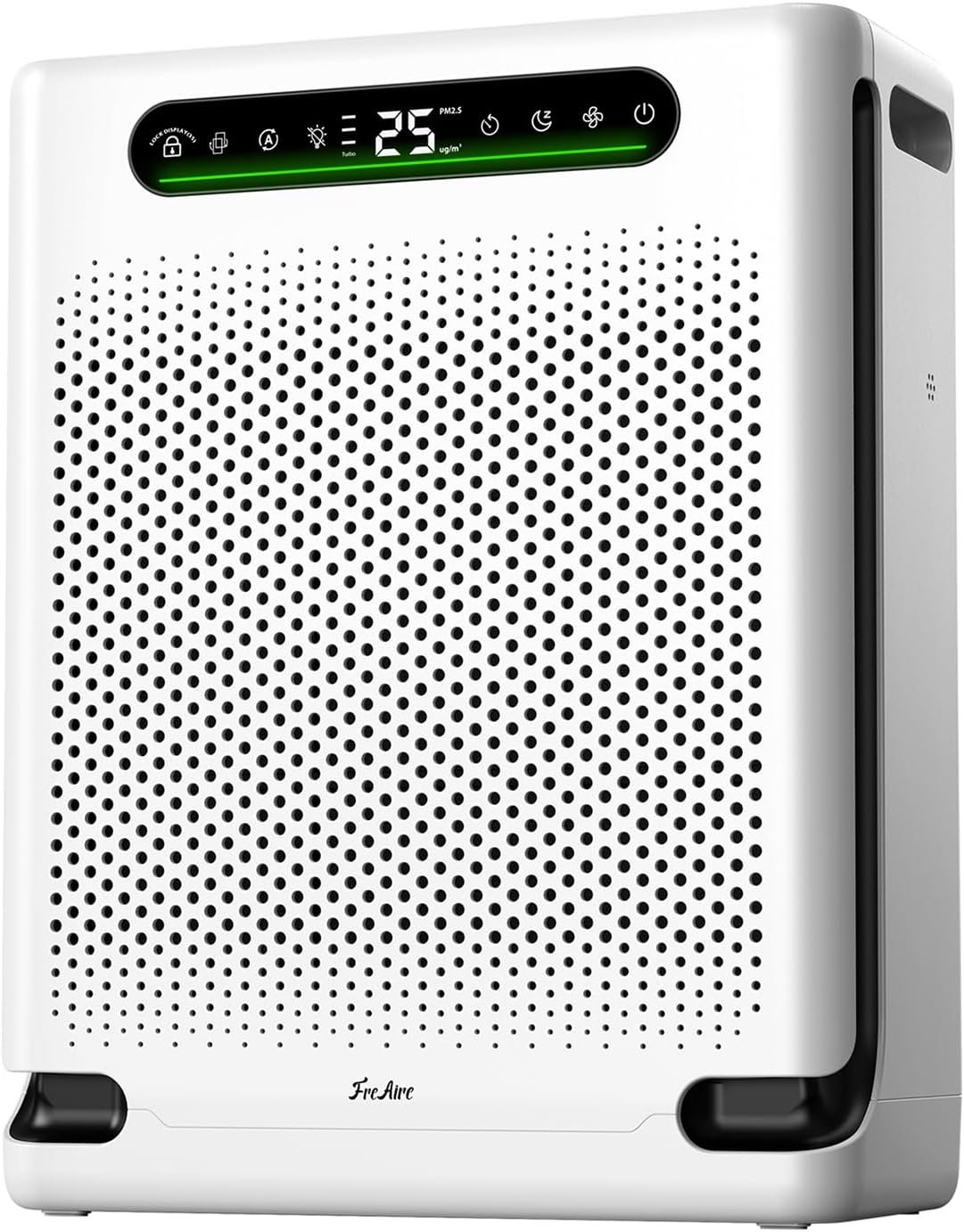 FreAire Air Purifiers for Home, HEPA Air Purifier with Washable Filter & Real-Time PM2.5 Display, Turbo Mode & 20 dB Sleep Mode, Air Cleaner for Pet Hair Odors Smoke