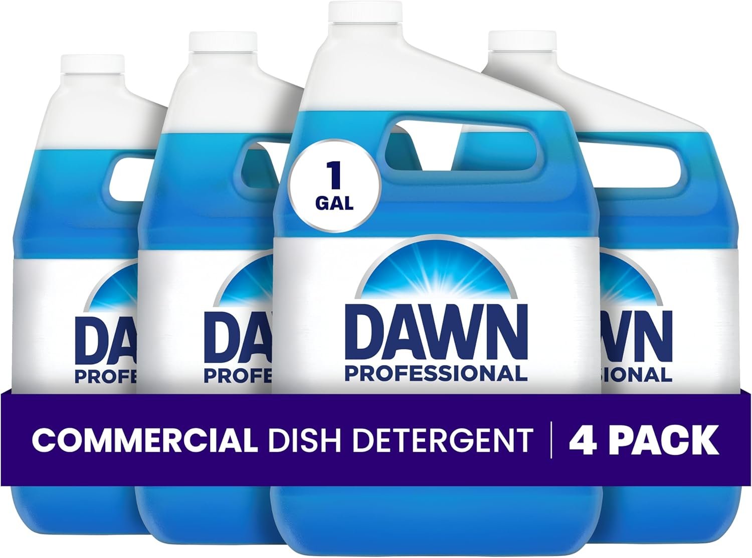 Dawn PRO Manual Pot and Pan Detergent, Dish Soap Liquid for Dishwashing by Hand, Bulk Concentrate for Commercial Use, 1 gal (Case of 4)