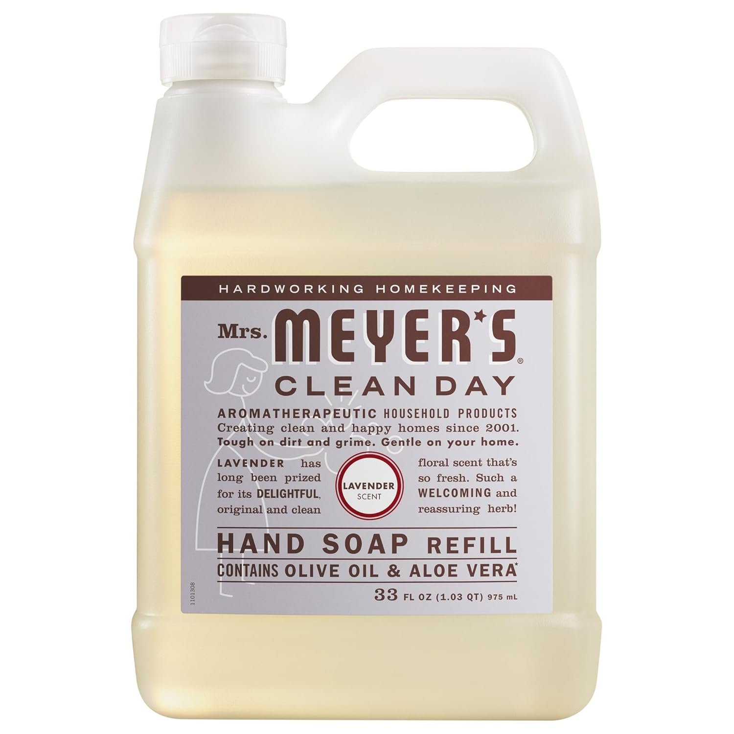Mrs. Meyer’s Clean Day, Hand Soap Refill, Lavender Scent, 33 Fl Oz