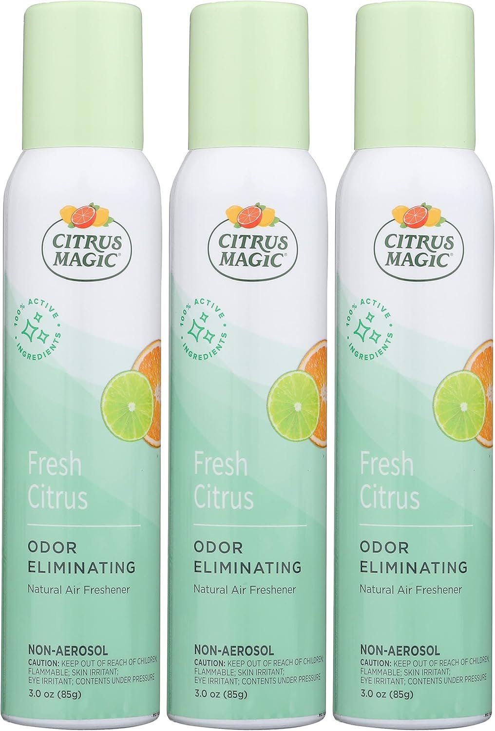 Citrus Magic Freshener Odor Eliminating Air Freshener Spray, 3 Ounce (Pack of 3), Fresh Citrus, 3 Count