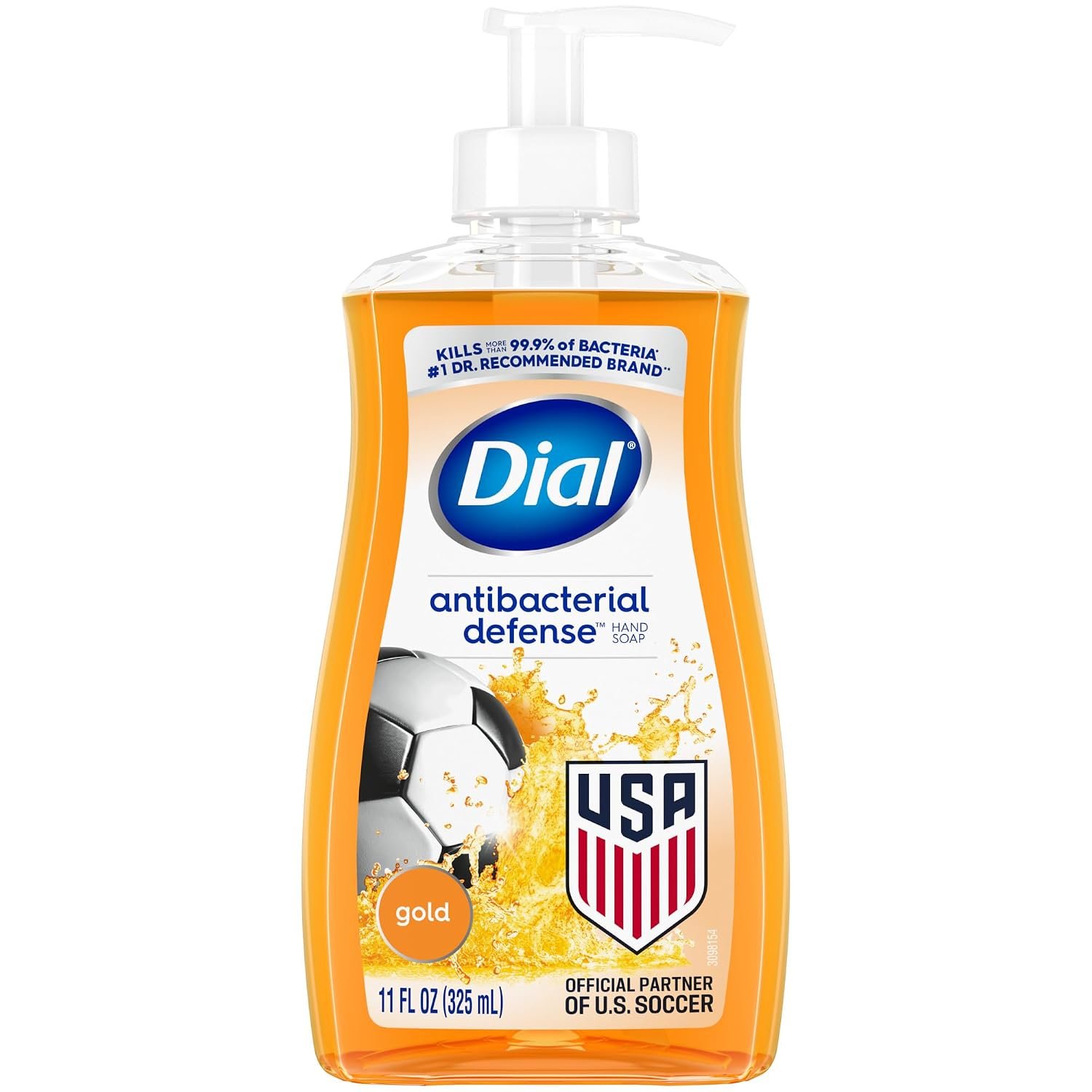 Dial Antibacterial Liquid Hand Soap, Gold, 11 Fl Oz