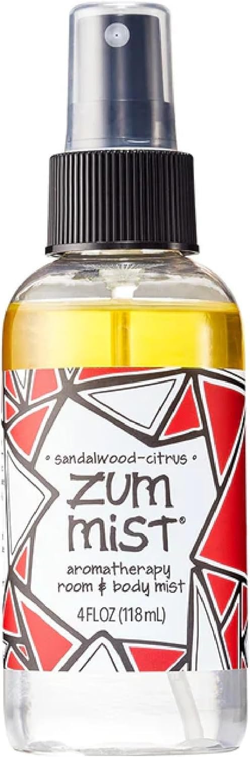 Indigo Wild Zum Mist Room & Body Spray – Aromatherapy Essential Oil Spray – Natural Body Mist & Room Spray – Sandalwood-Citrus Scent – 4 fl oz