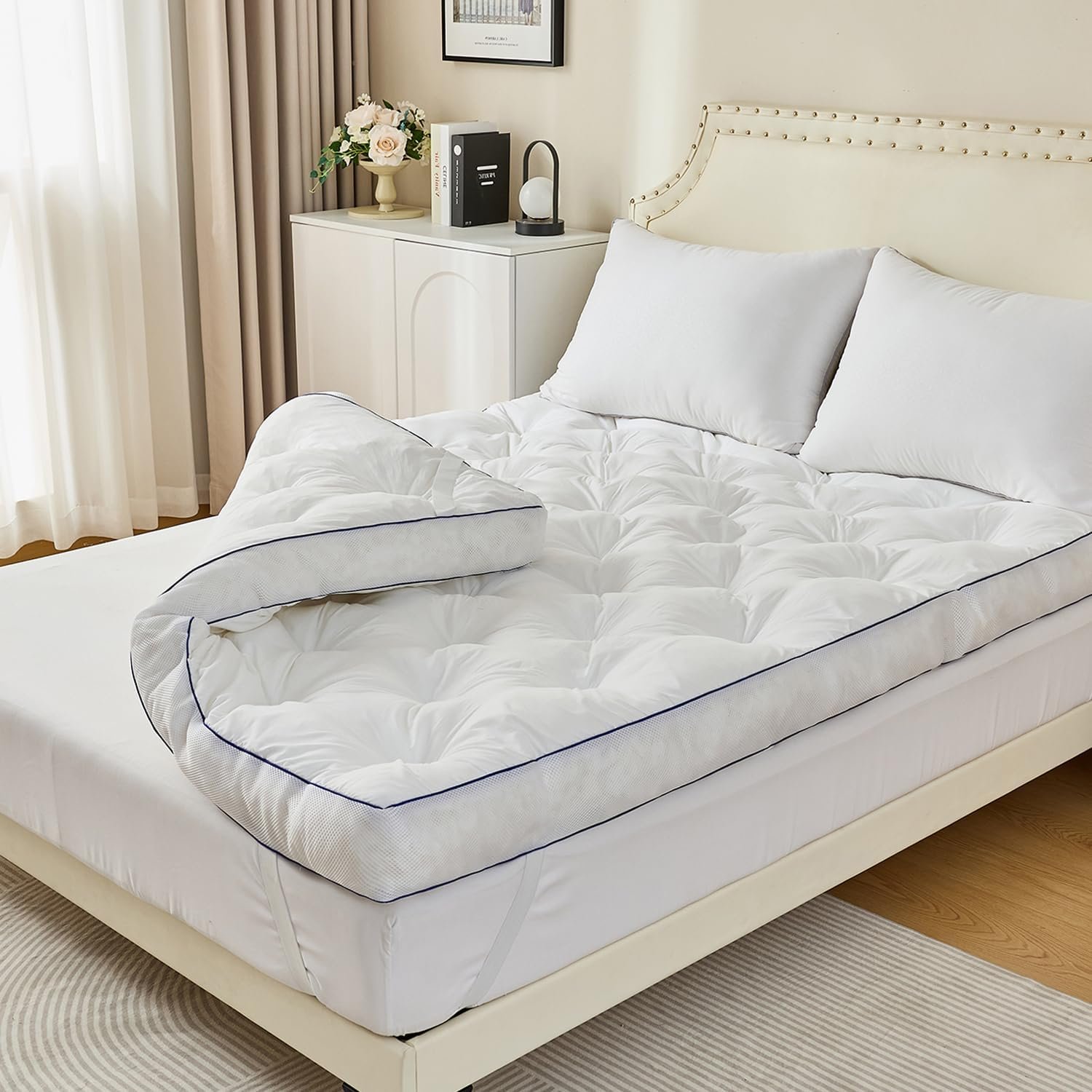 SHOUREN 5 Inch Memory Foam Mattress Topper Queen