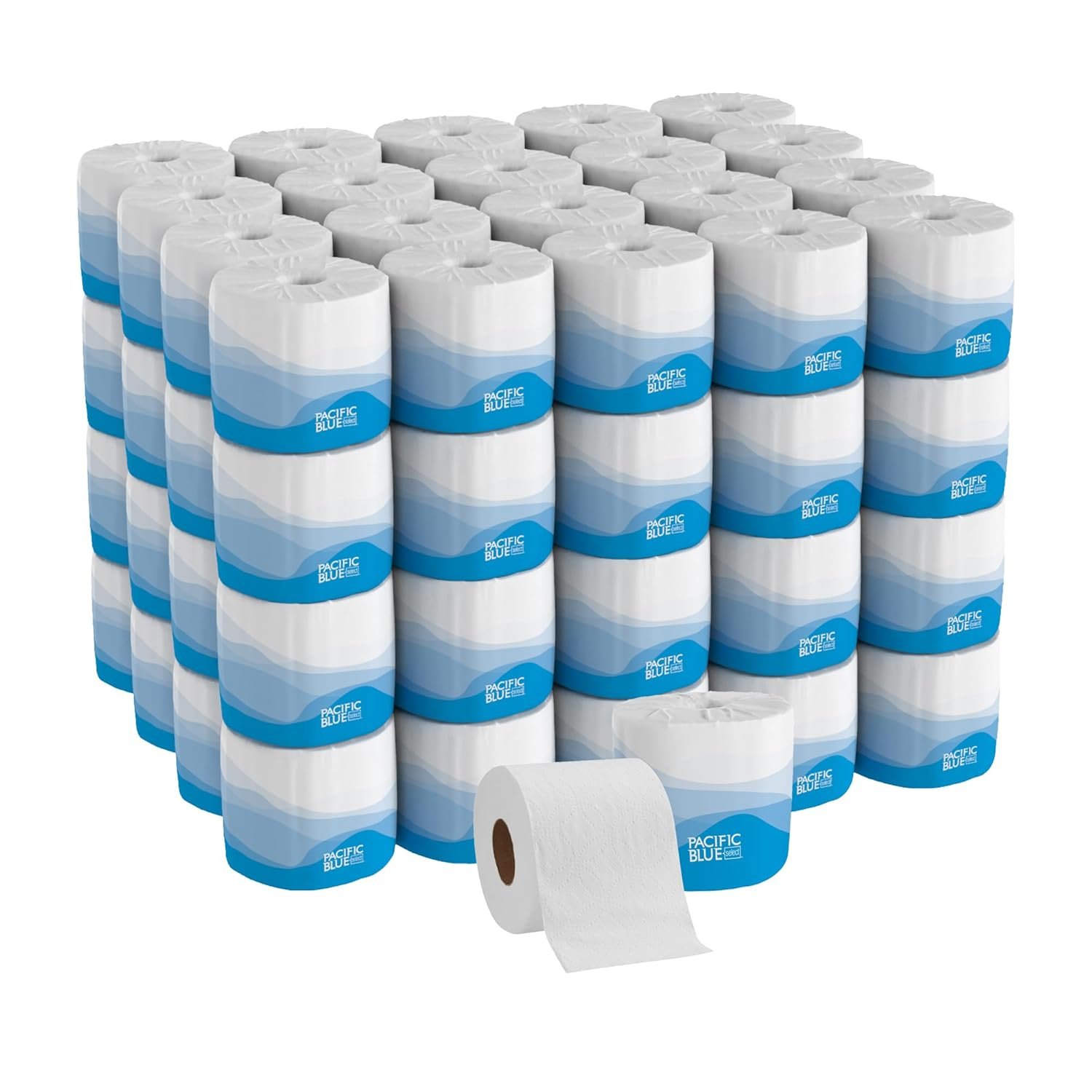 Georgia-Pacific Blue Select 2-Ply Embossed Toilet Paper, 18280/01, 550 Sheet Per Roll, 80 Rolls Per Case