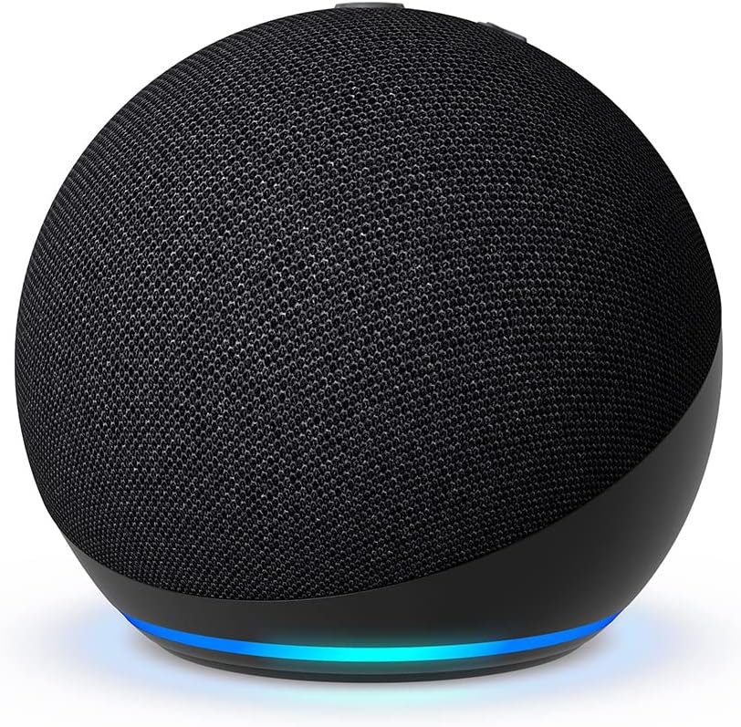 Echo Dot Bundle: Includes Echo Dot (5th Gen) Charcoal and Battery Base, Charcoal