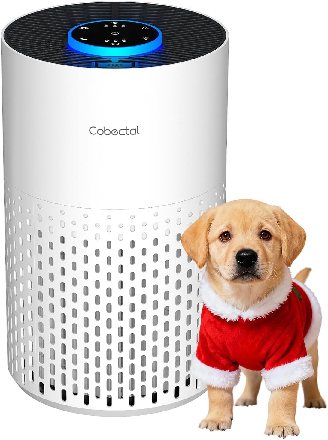 Air Purifiers for Bedroom Home, Cobectal Air Cleaner with HEPA 3-in-1 Filter for Room up to 1050 ft², Aroma Function, Sleep Mode, Portable Air Purifiers for Office, Dorm, RVs, White